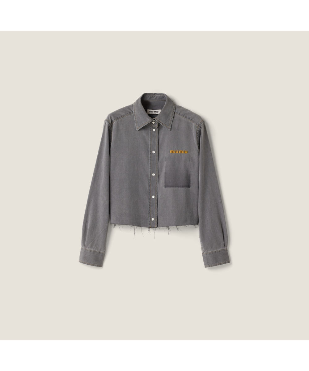 MIU MIU/ミュウミュウ通販 | ウールxカシミヤ ポロセーター【送料無料