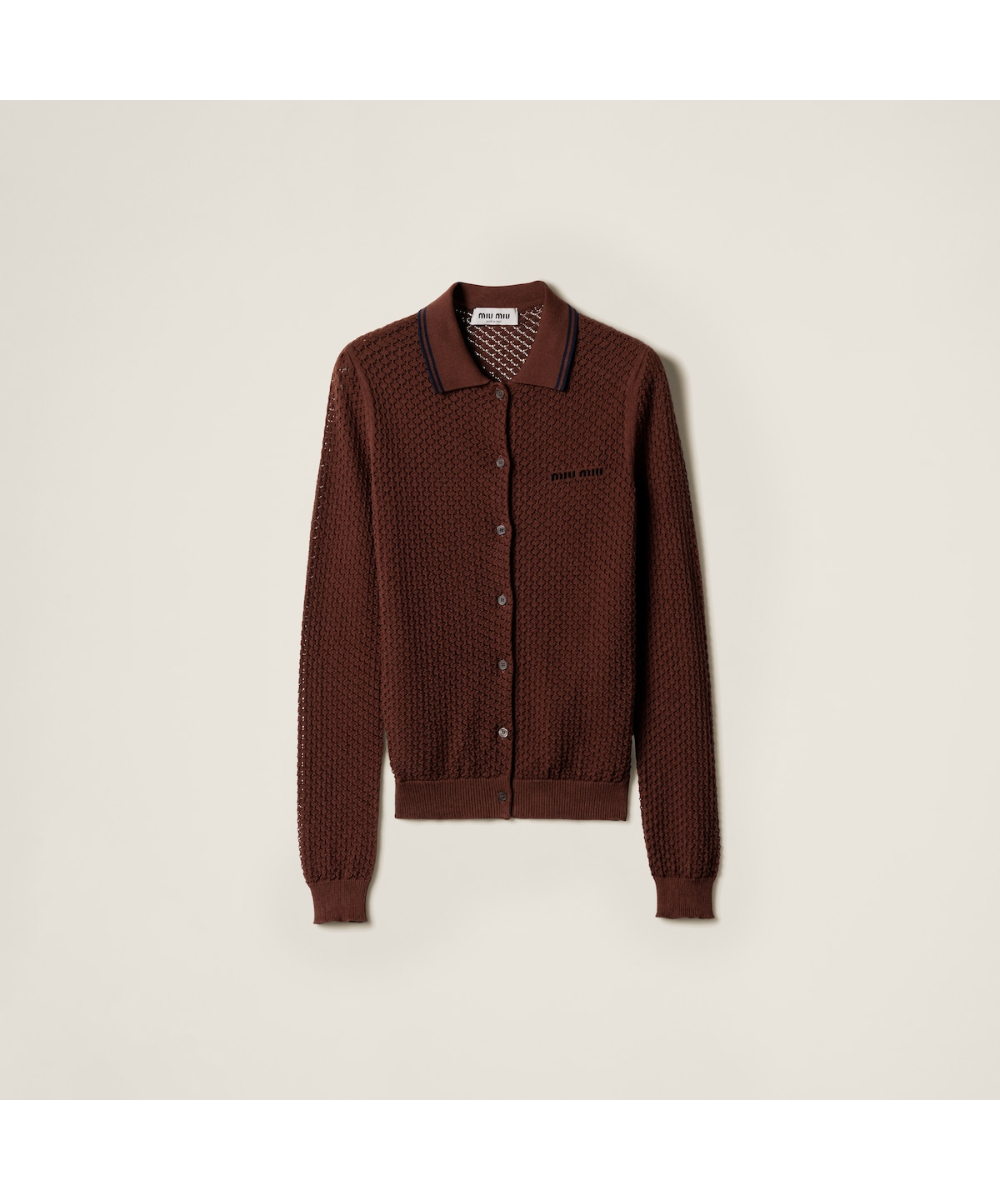 MIU MIU/ミュウミュウ通販 | ケーブル編み カシミヤxシルク