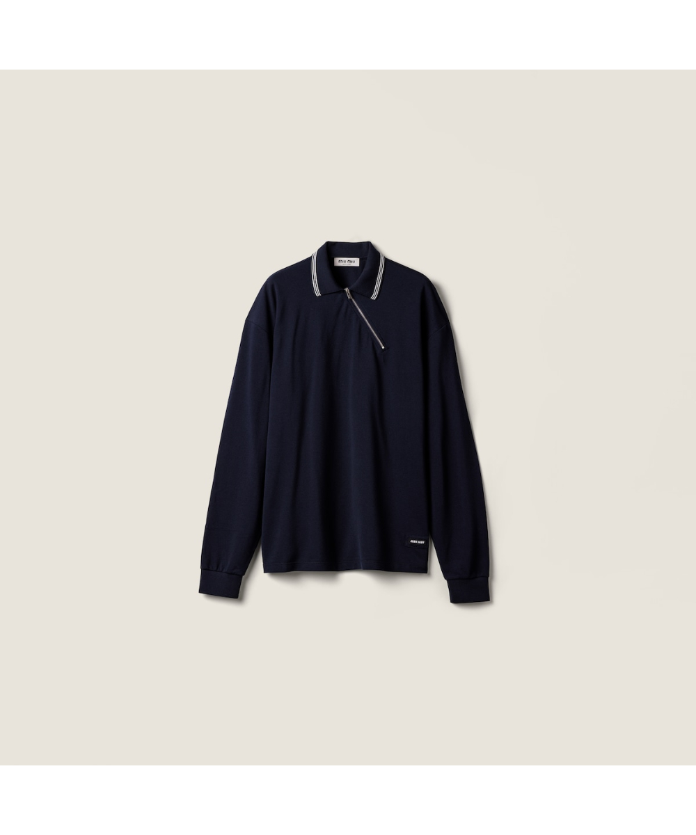 MIU MIU/ミュウミュウ通販 | コットンピケ ポロシャツ【送料無料