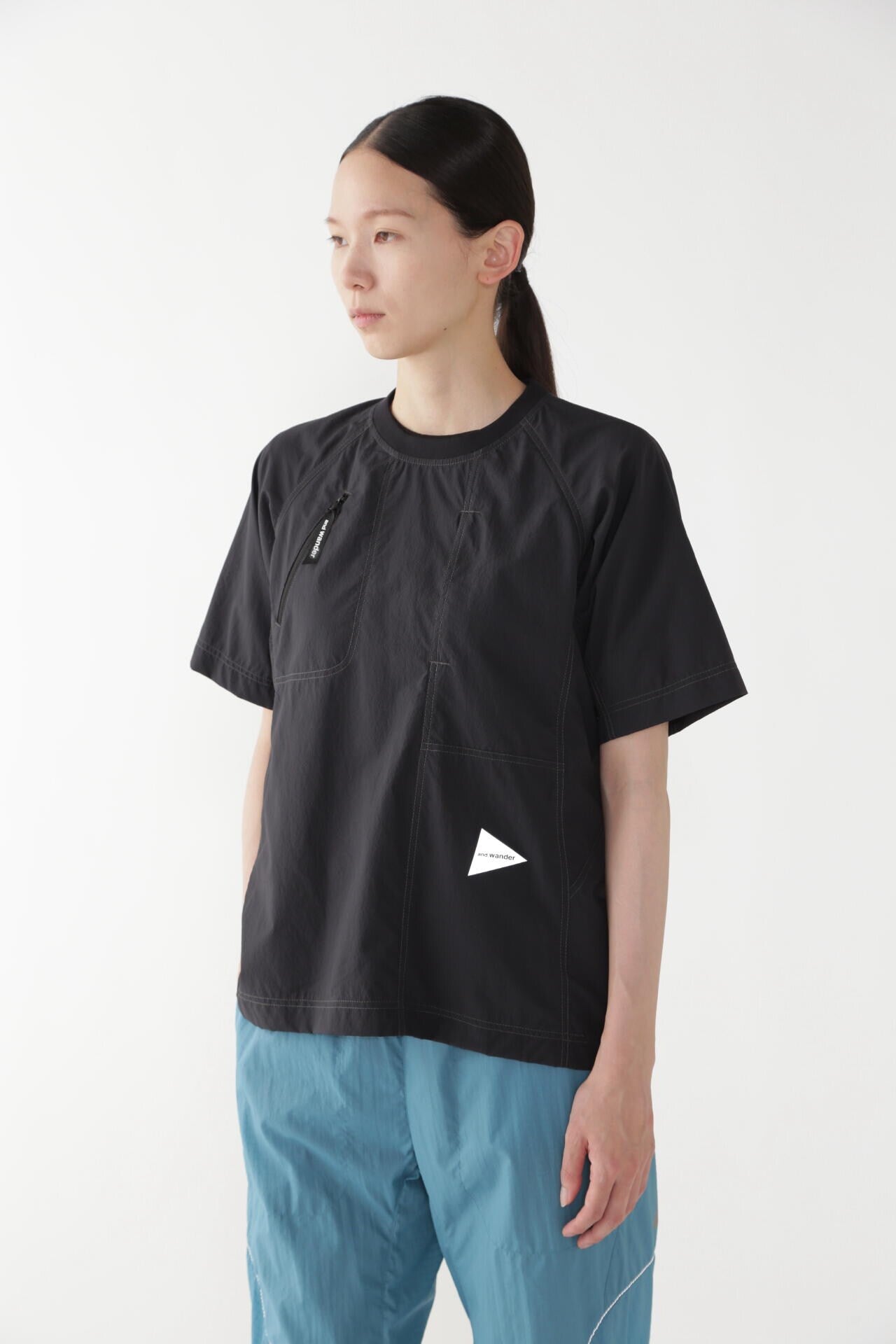 stretch rip pullover | and wander（アンドワンダー） ｜【公式】通販