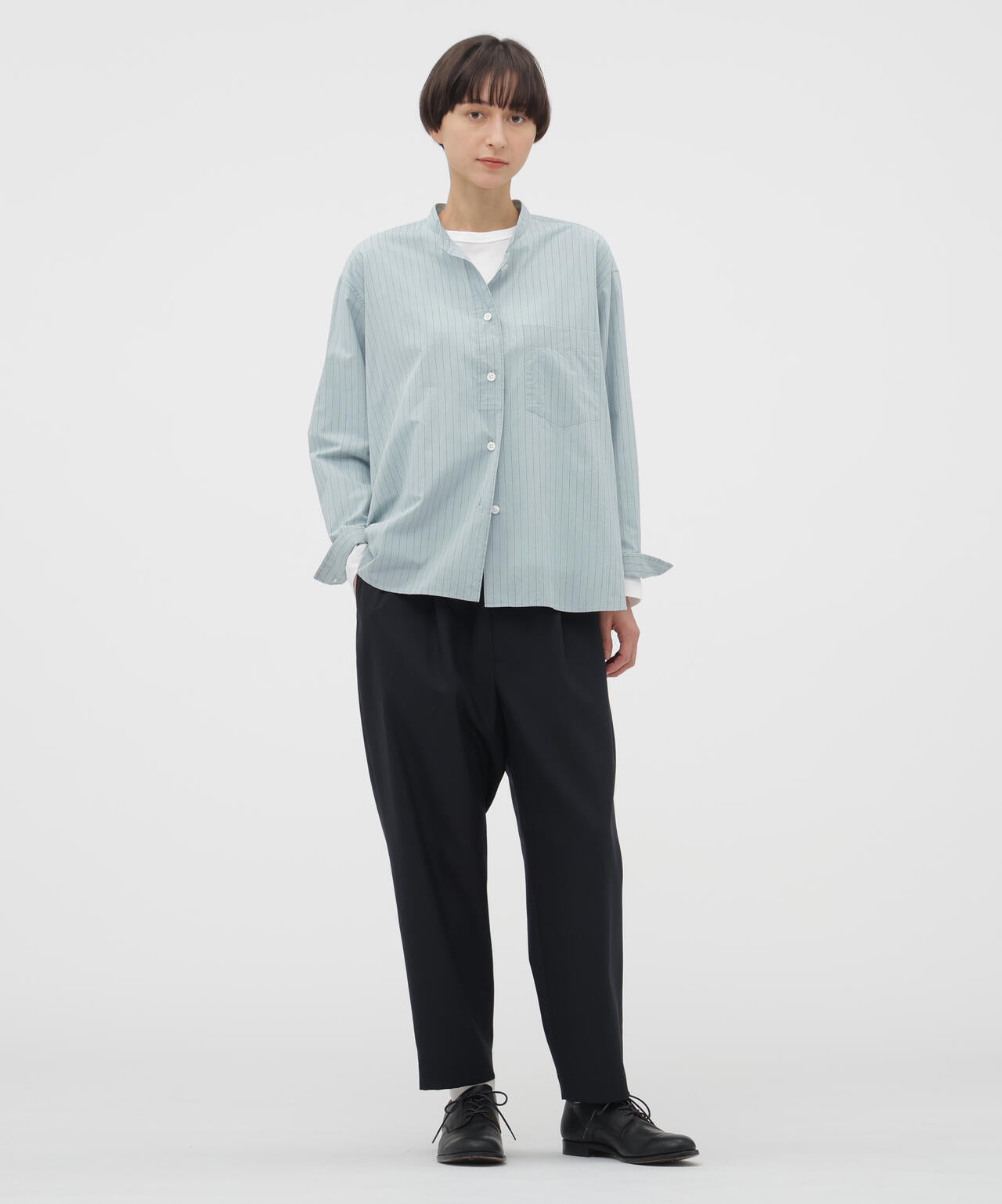SIMPLE STRIPE COTTON SHIRT | MARGARET HOWELL（マーガレット