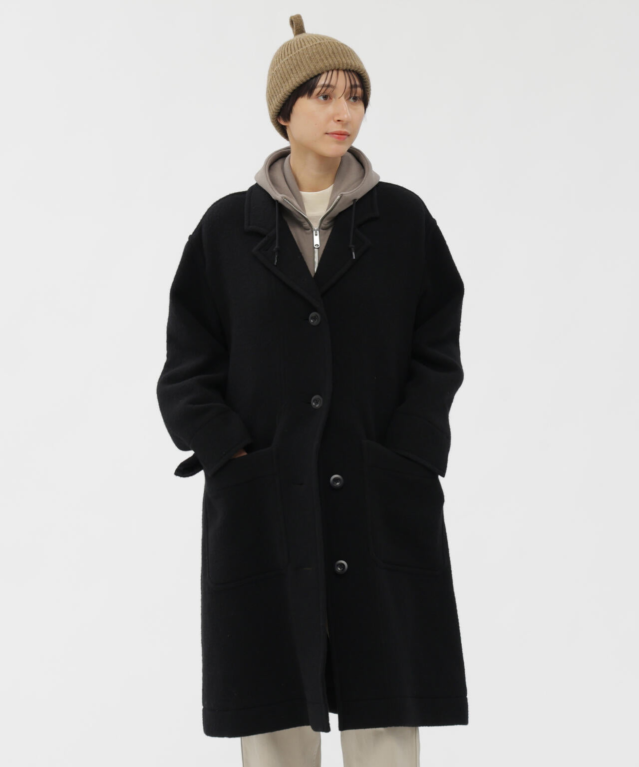 SOFT WOOL FLEECE COAT | MARGARET HOWELL（マーガレット・ハウエル