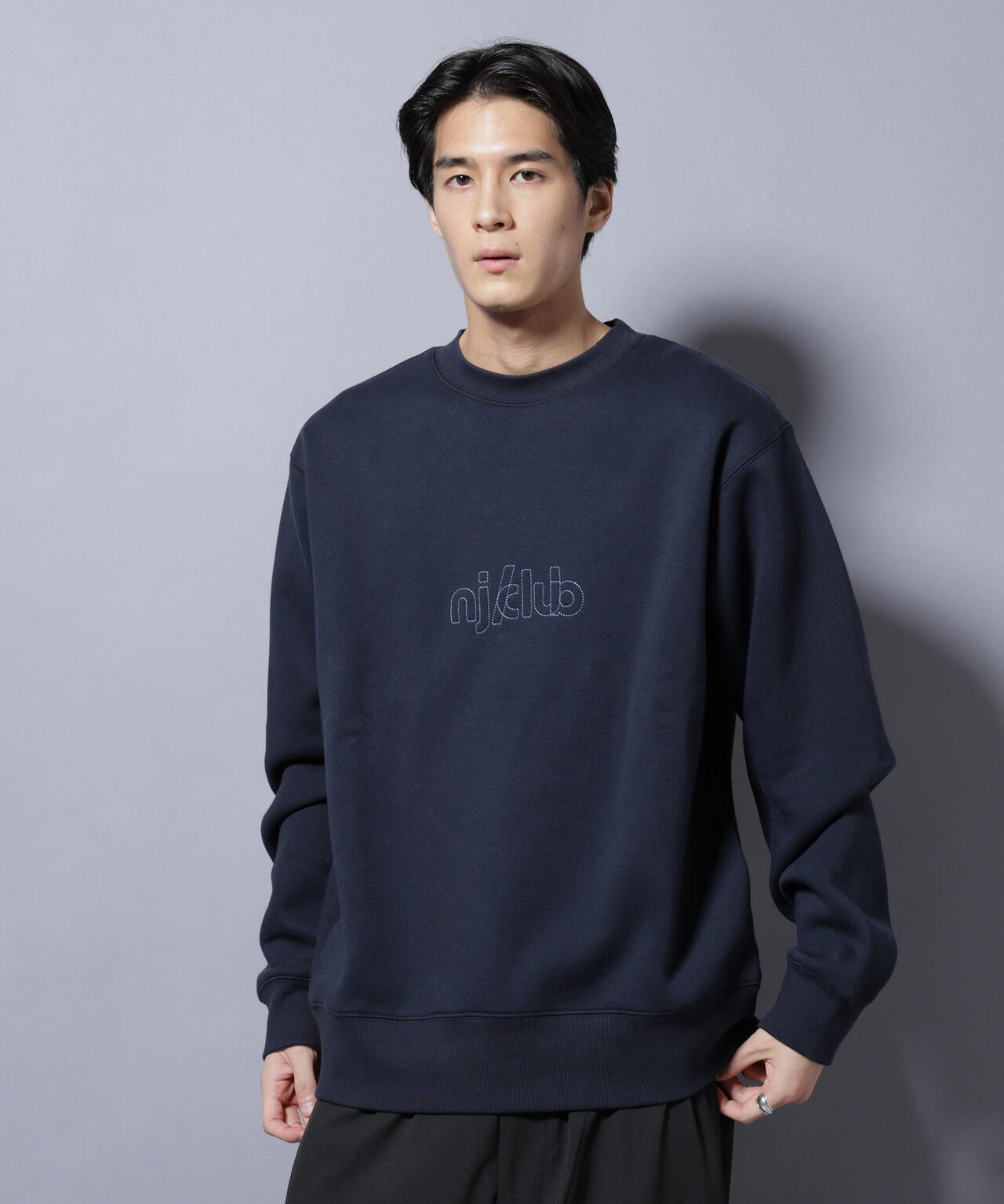 NJ/CLUB」裏起毛 ジャージークルーネックスウェット | NANO universe