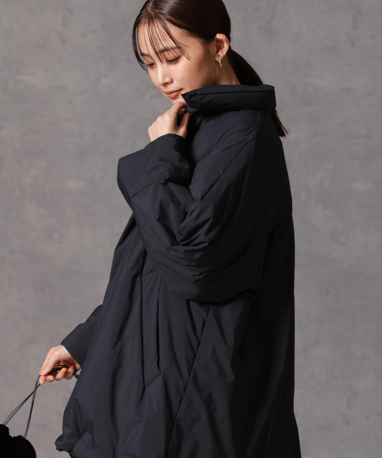 西川ダウン(R)」ミドル丈バックタックコート | NANO universe（ナノ