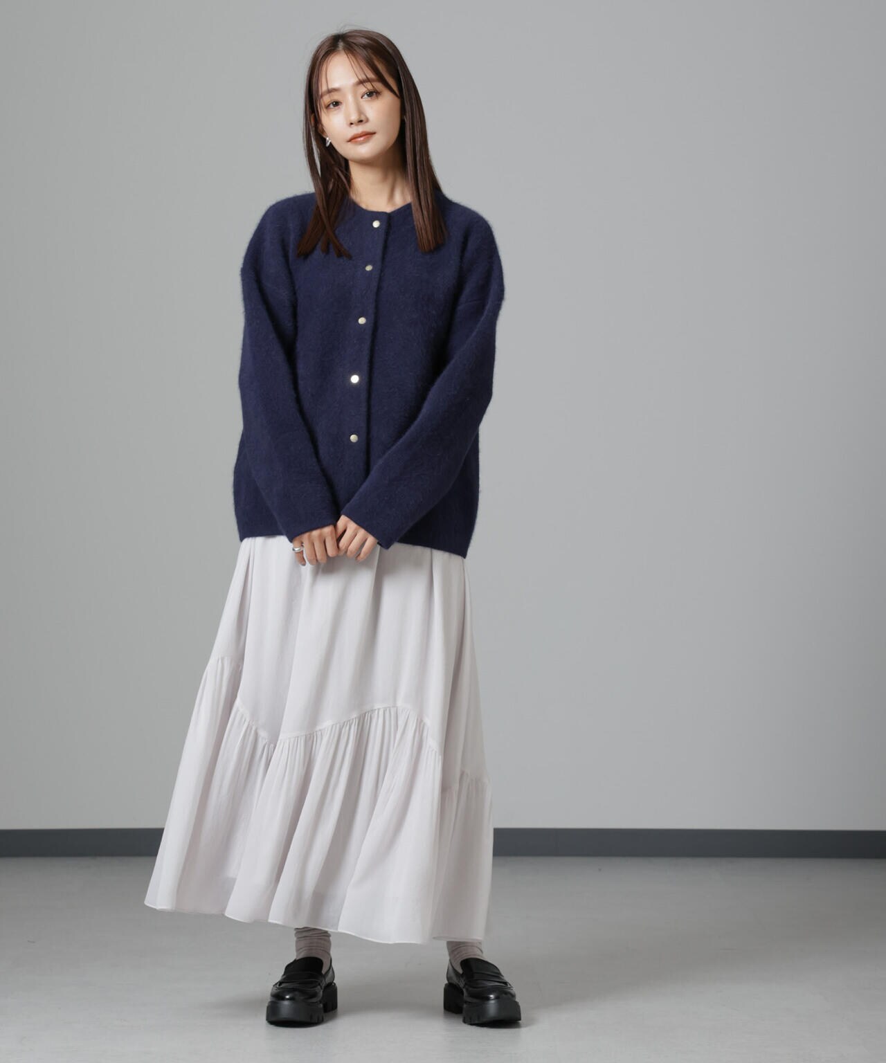 ウォッシャブルフォックスリバーニットジャケット | NANO universe