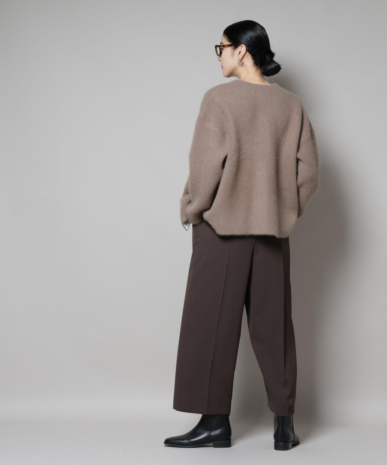 ウォッシャブルフォックスリバーニットジャケット | NANO universe