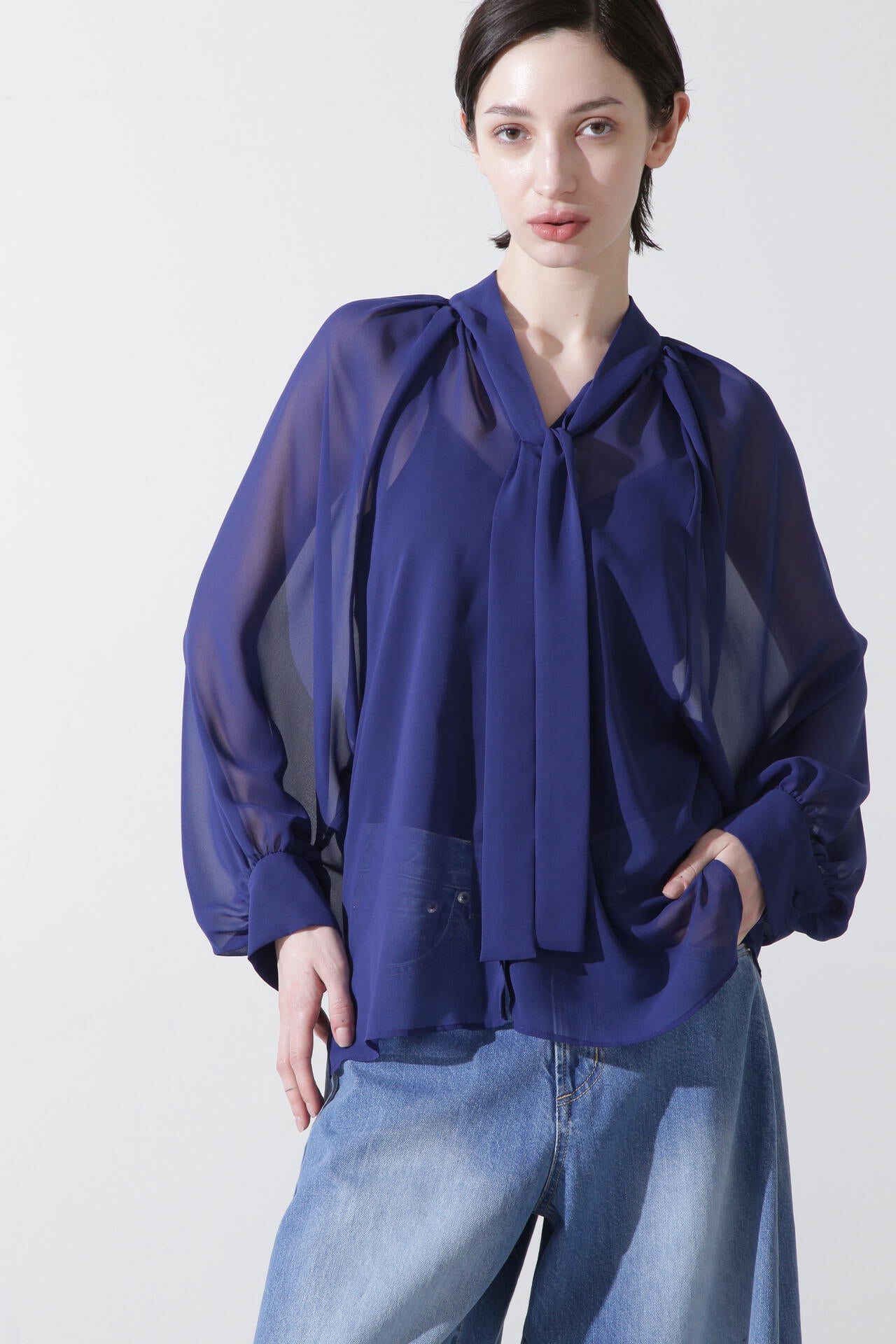 シフォンボウタイブラウス | hLM（エイチエルエム） ｜【公式】通販mix