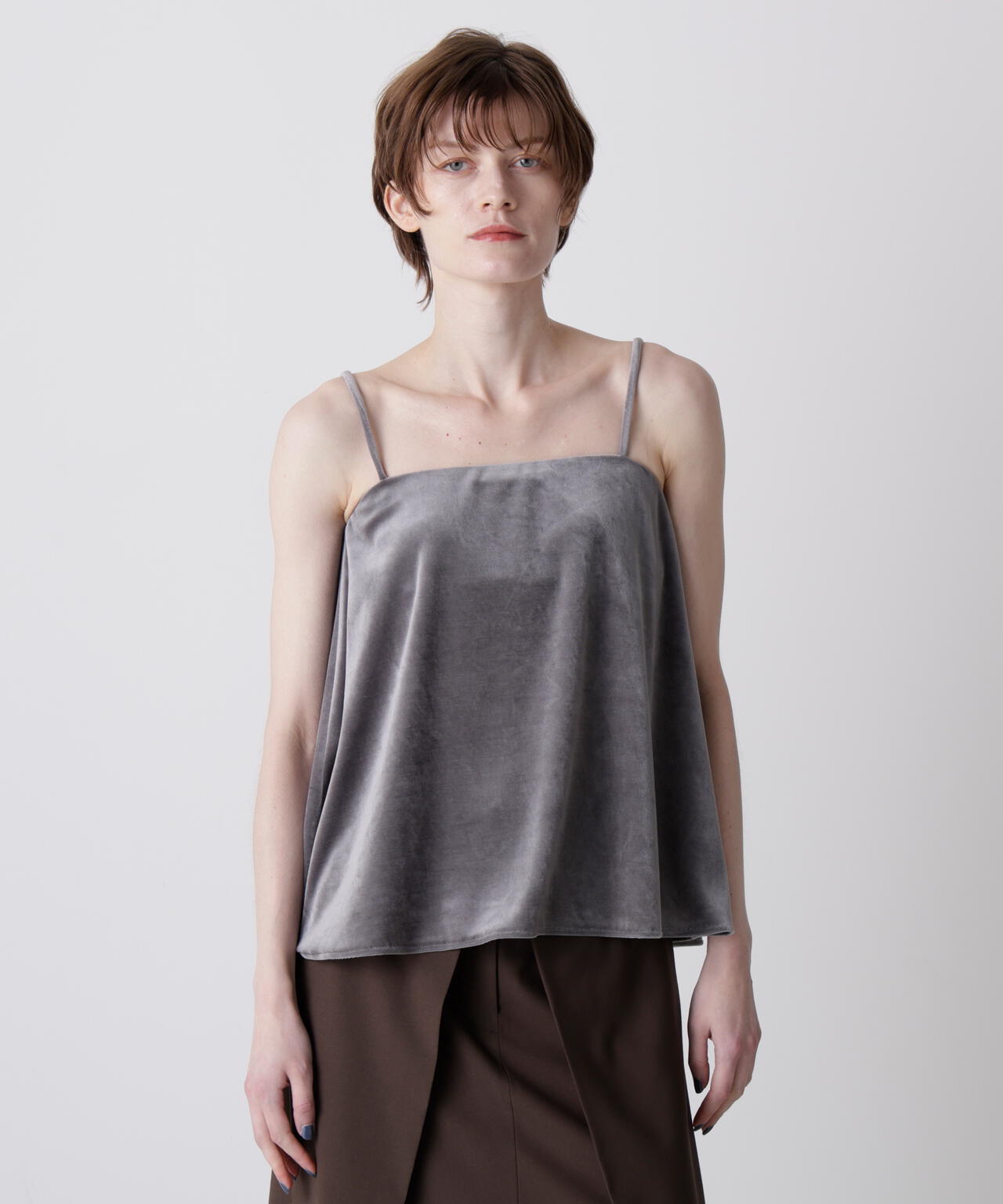 GISELe 12月号掲載商品】カップ付きベロアキャミソール | hLM