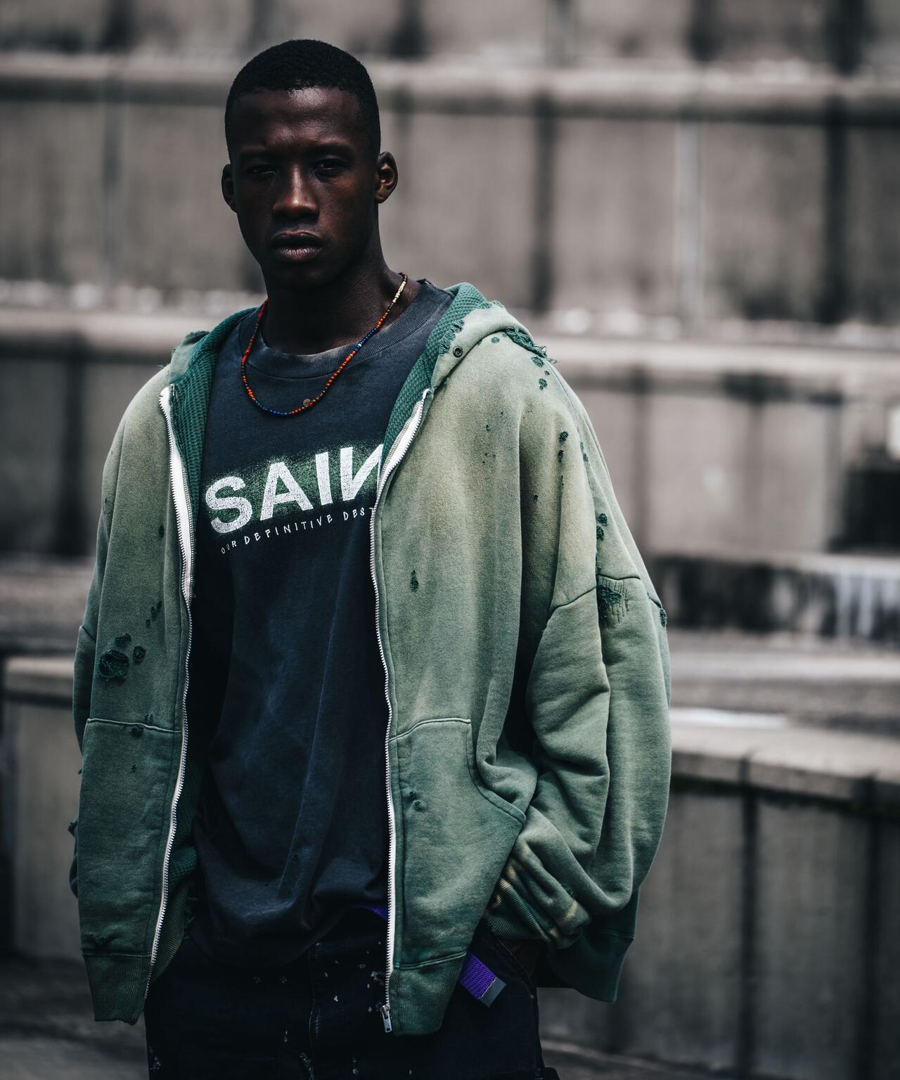 SAINT MICHAEL/セントマイケル/HOODIE/DBL-FC ZIP/GREEN | ROYAL FLASH