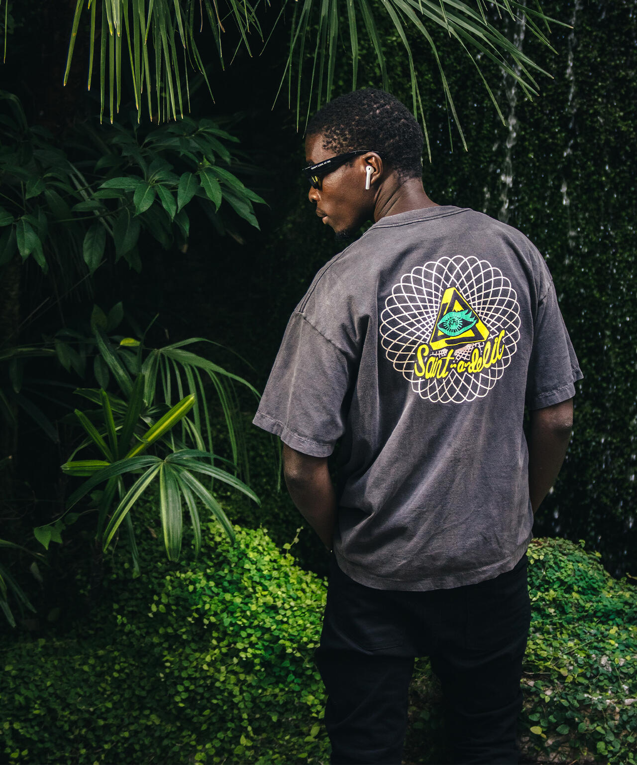 SAINT MICHAEL/セントマイケル/SS TEE SAINT MX6 BLACK | ROYAL FLASH