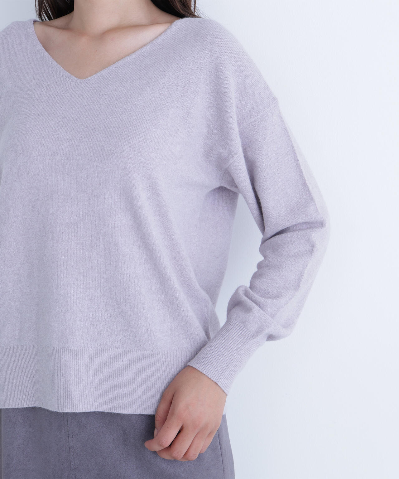 FOX混ジェントリーシリーズ Vネックニット | NATURAL BEAUTY BASIC