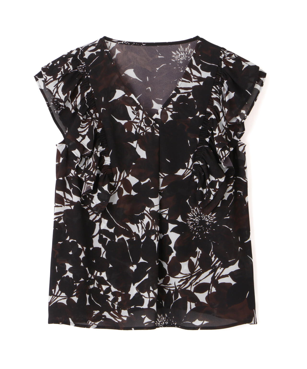 接触冷感]グラデーションフラワープリントブラウス | PINKY&DIANNE