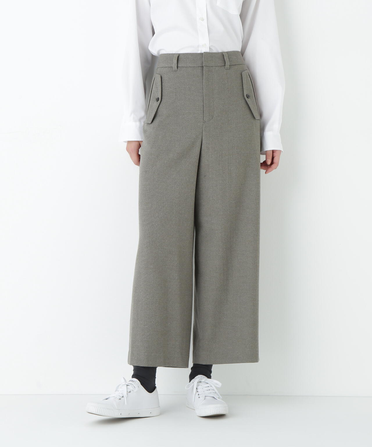 ≪マルチサイズ展開≫TOPツイルガウチョパンツ | human woman