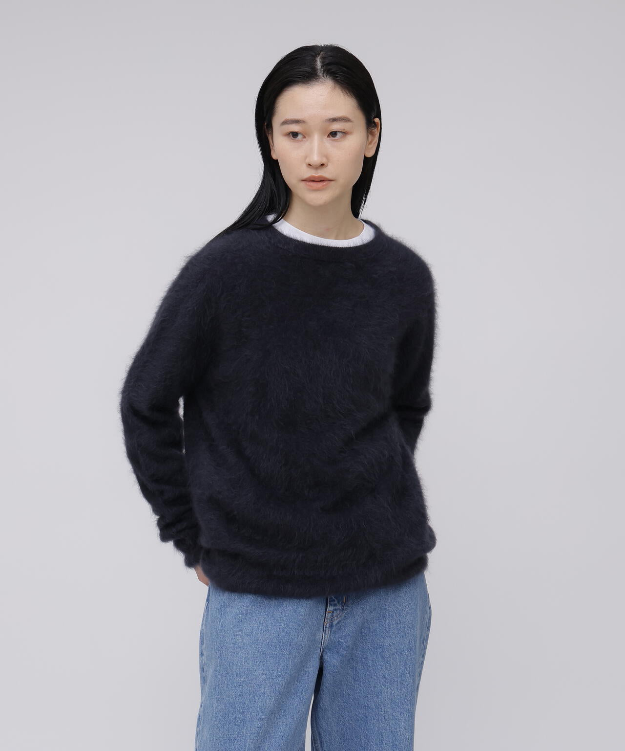 ATON / ROYAL CASHMERE FUR CREWNECK SWEATER | THE LIBRARY（ザ