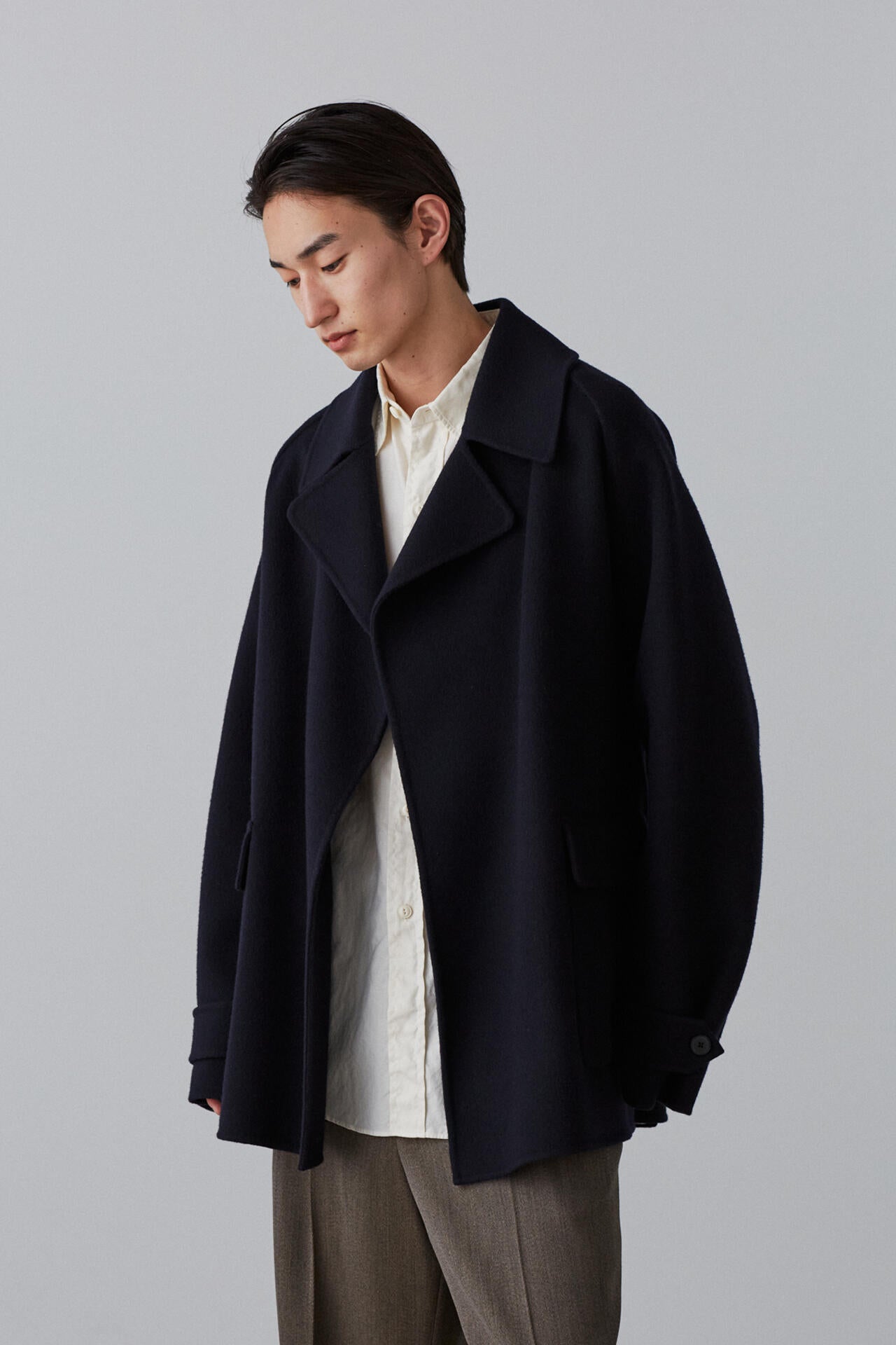 YLEVE / LAMBSWOOL DOUBLE CLOTH BEAVER SHORT CO | YLÈVE（イレーヴ