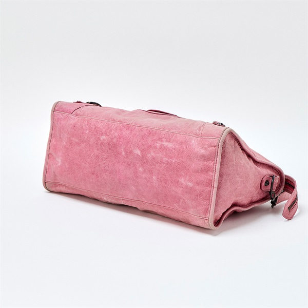 BALENCIAGA シティ ミディアム ショルダーバッグ ピンク ブラック