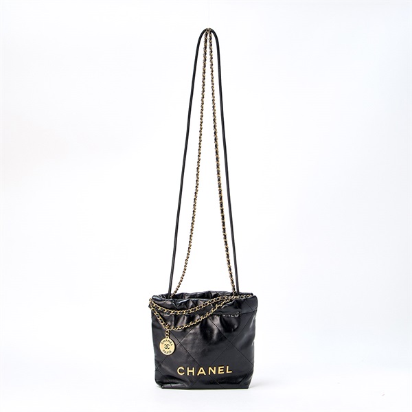 CHANEL シャネル22 ミニ 2021年以降 ショルダーバッグ ブラック マット