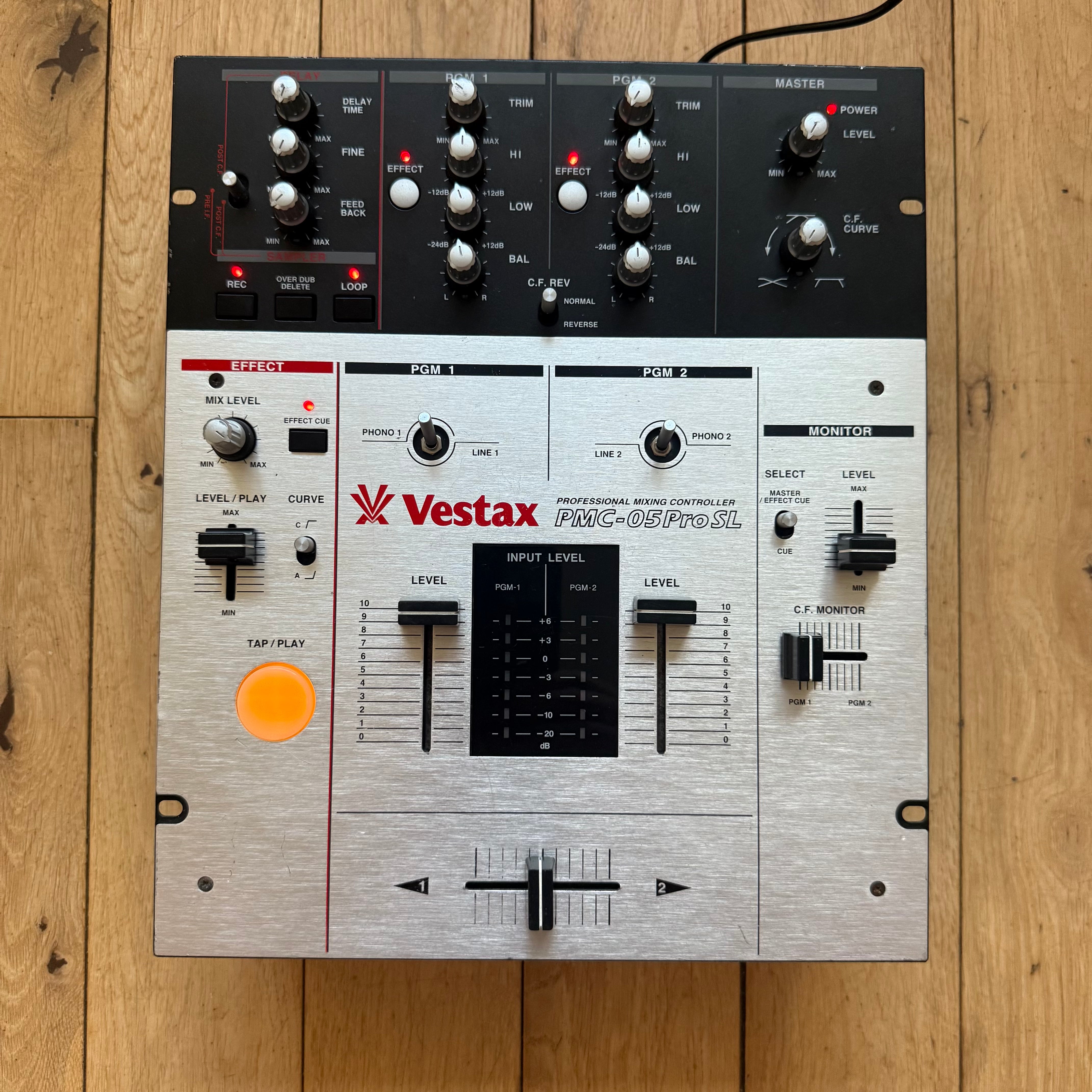 Vestax PMC-05 Pro SL Sampler Mixer | PSU & Footswitch