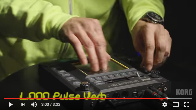 タッチパッドに触れるだけ！自由にシンセサイザーの演奏が可能！KORG