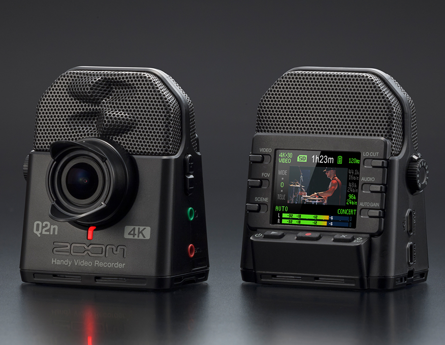 ZOOM / Q2n-4K】ミュージシャンの為の4K/HDR撮影ビデオレコーダー新