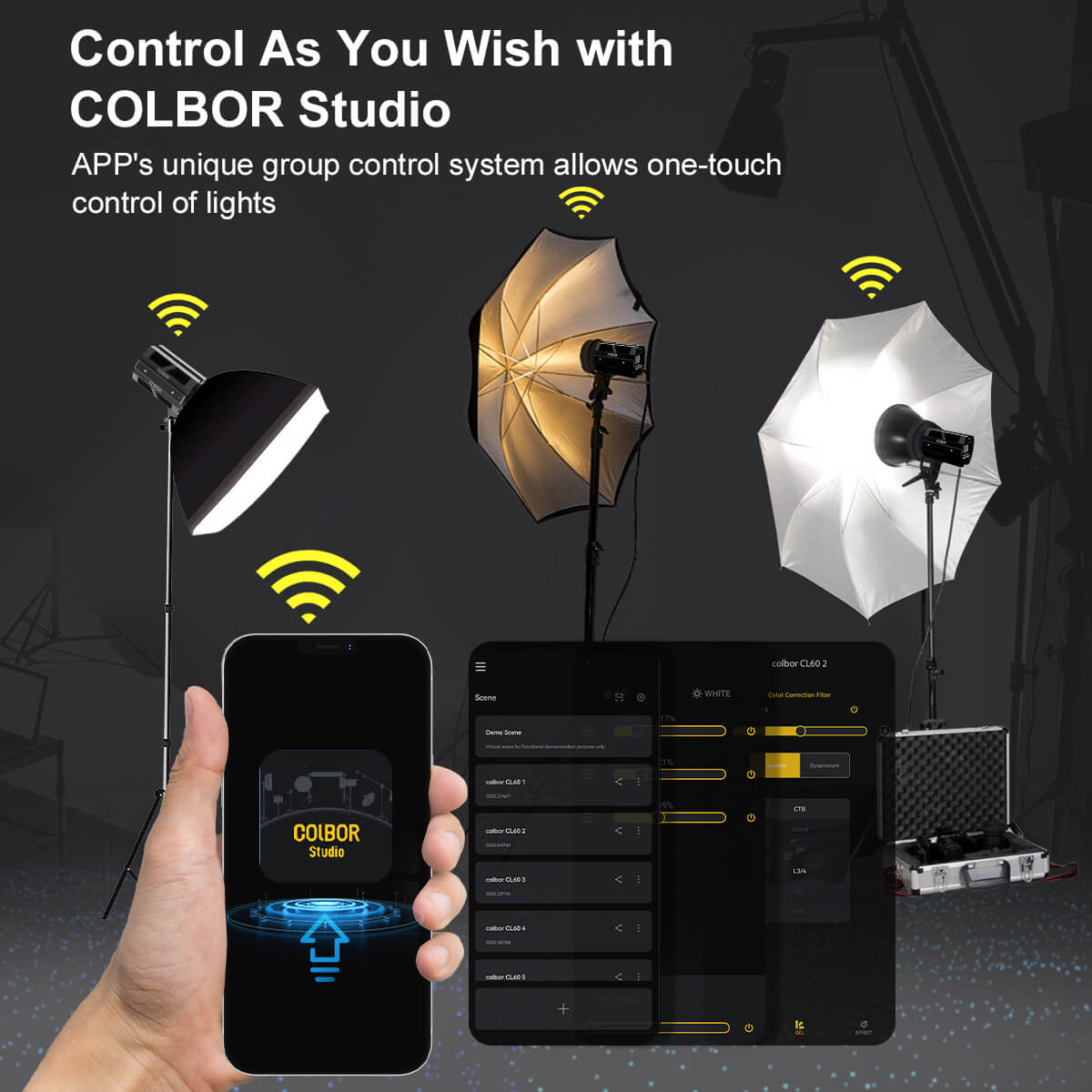 Outdoor Studio Lighting COLBOR CL100X | Moman