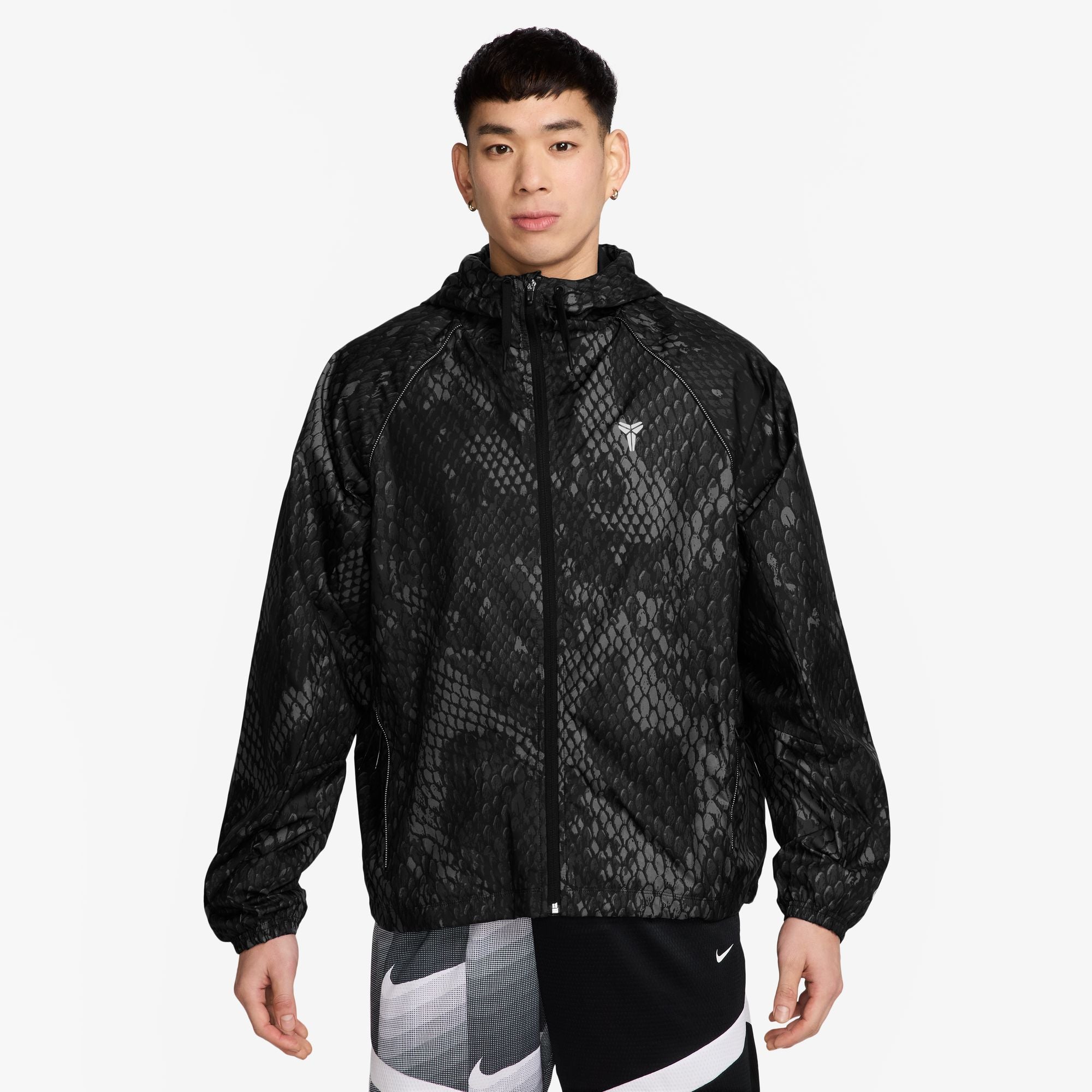 Kobe Bryant Woven Jacket - Black/Reflective Silver IB2704-010 I