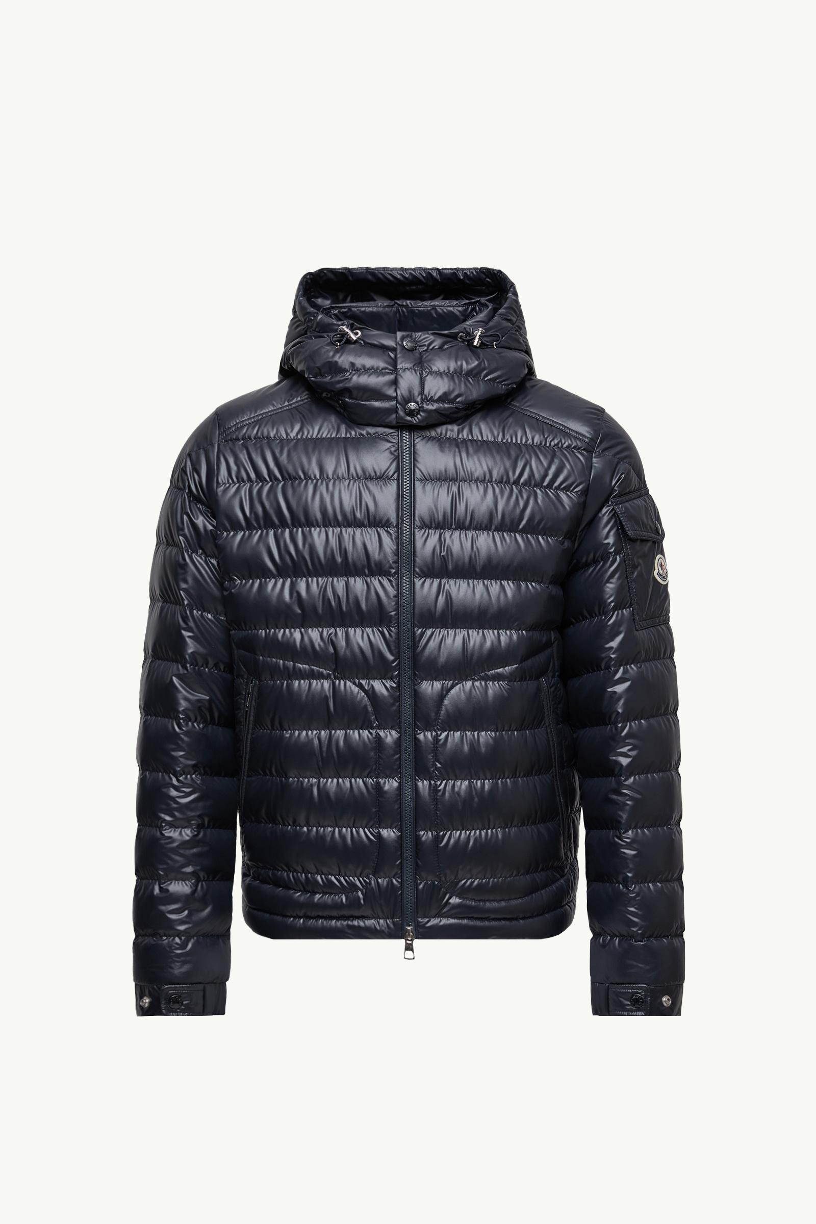 Navy Blue Lauros Hooded Short Down Jacket - Short Down Jackets for