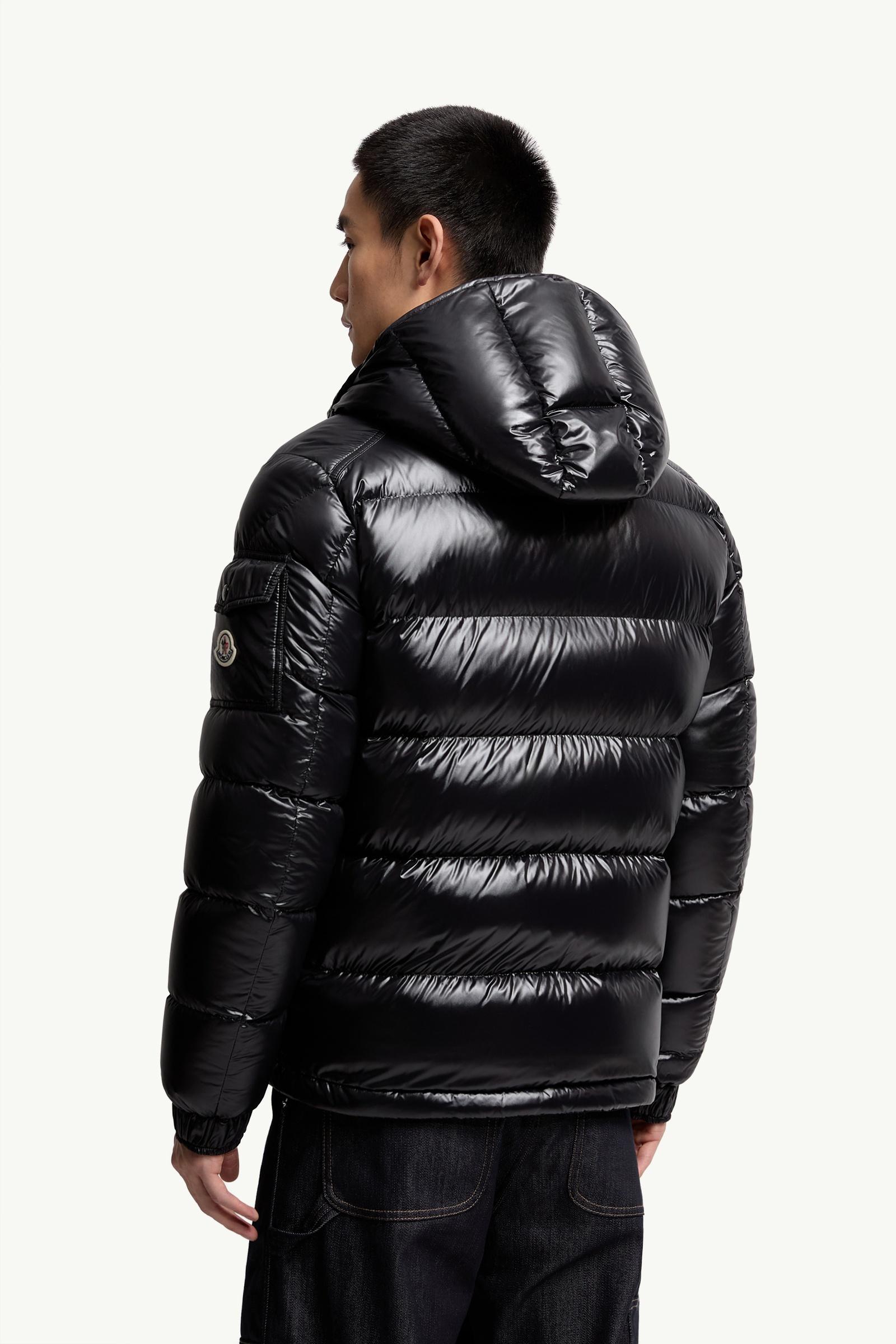 Black Moncler Maya Hooded Short Down Jacket - Short Down Jackets
