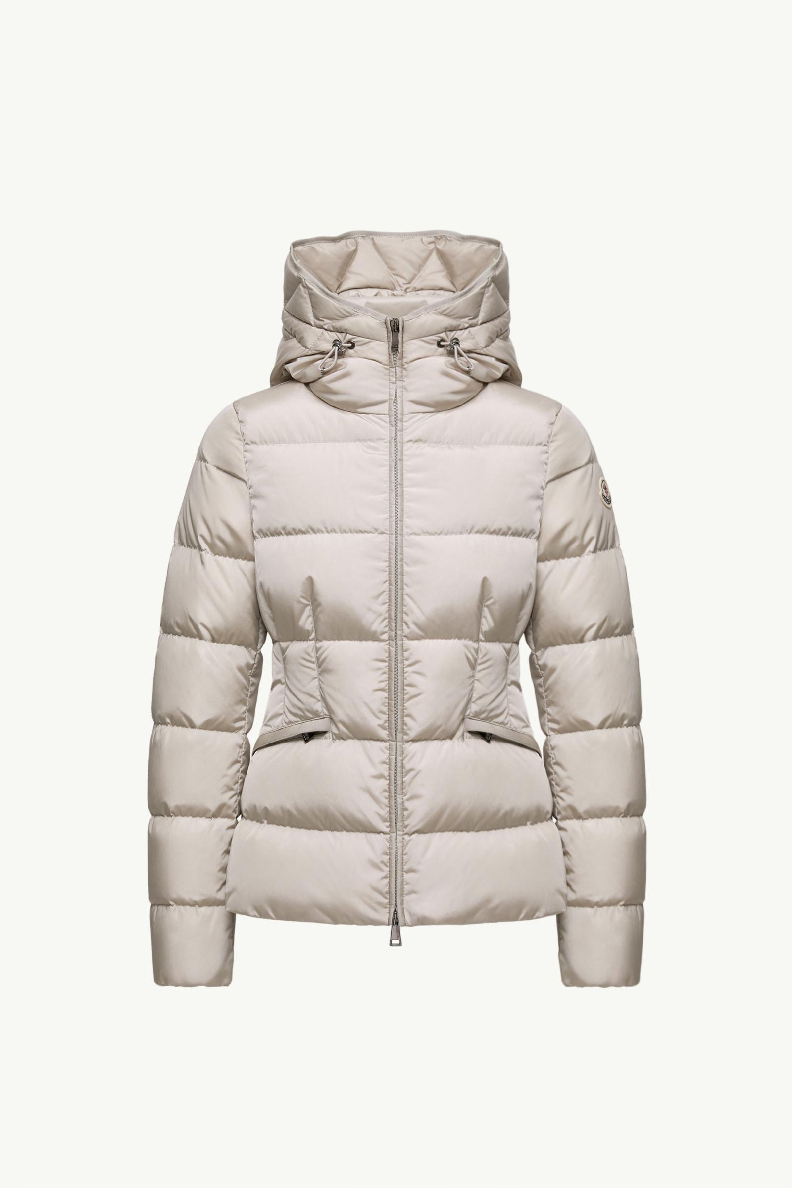 Beige Avoce Hooded Short Down Jacket - Short Down Jackets for