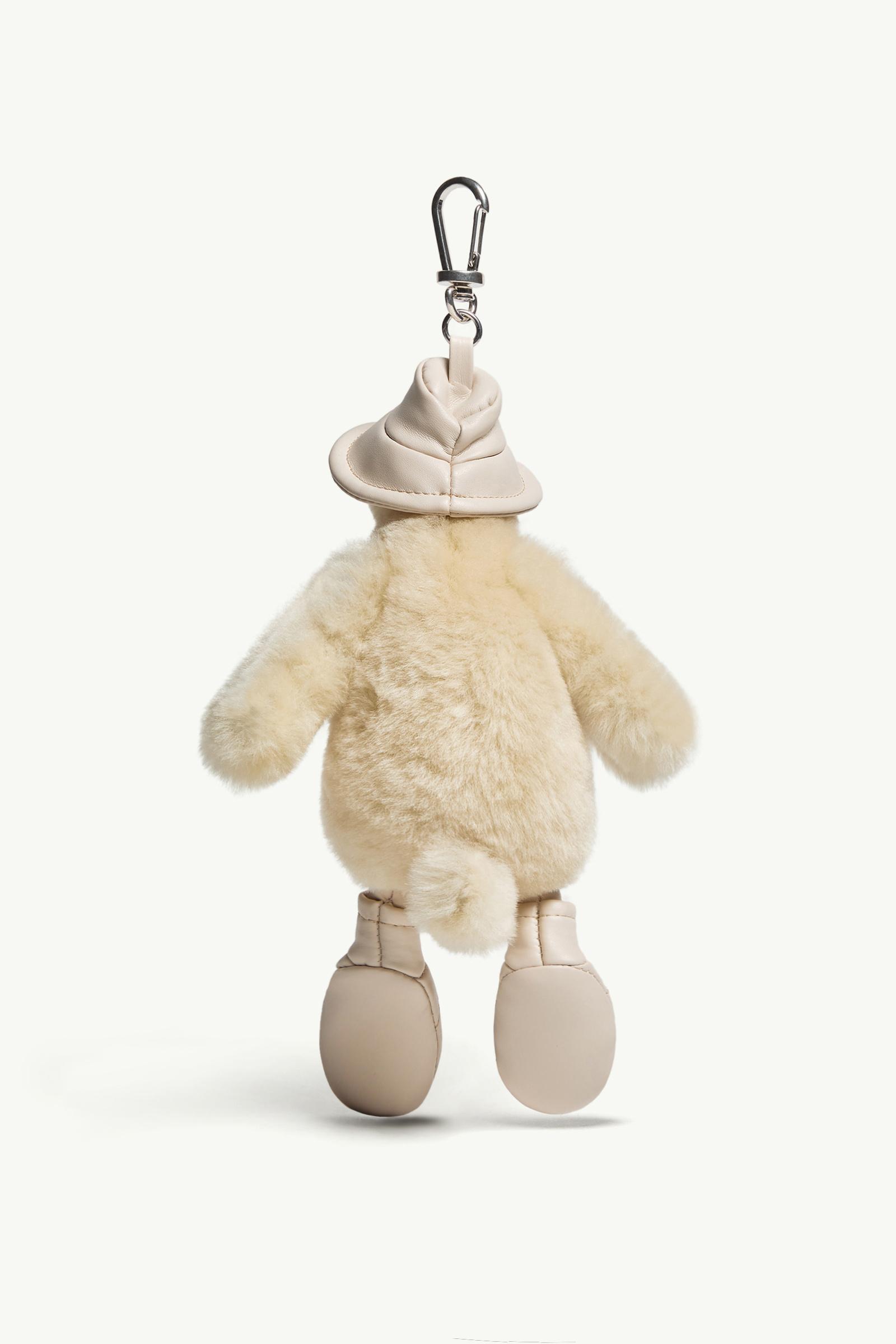 Light Beige MonDuck Faux Fur Key Holder - Bags & Small Accessories