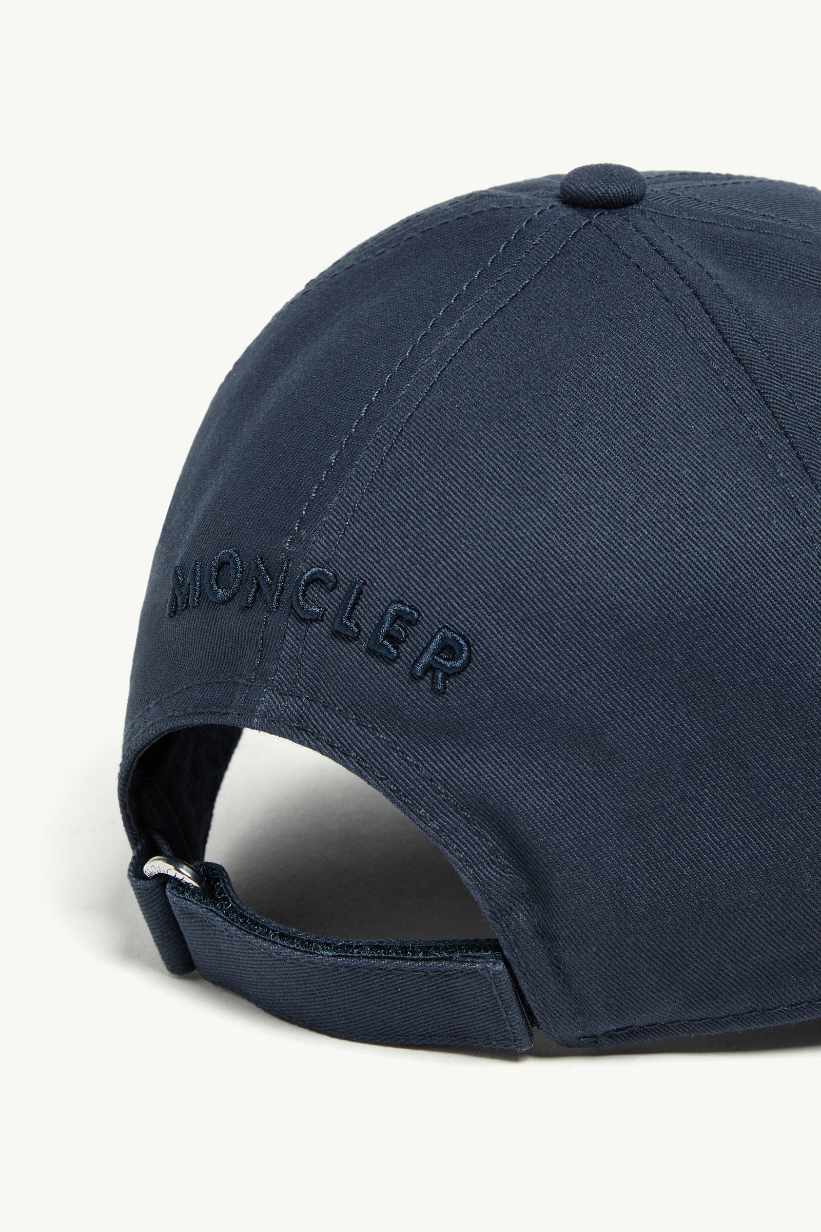 Navy Blue Cotton Gabardine Baseball Cap - Hats & Beanies for Men