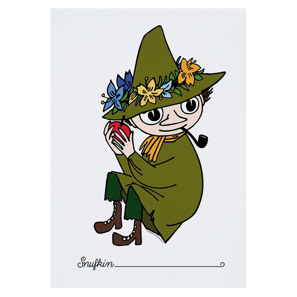 Moomin Snufkin Holding Fruit Print | Moomin Shop US - The Official