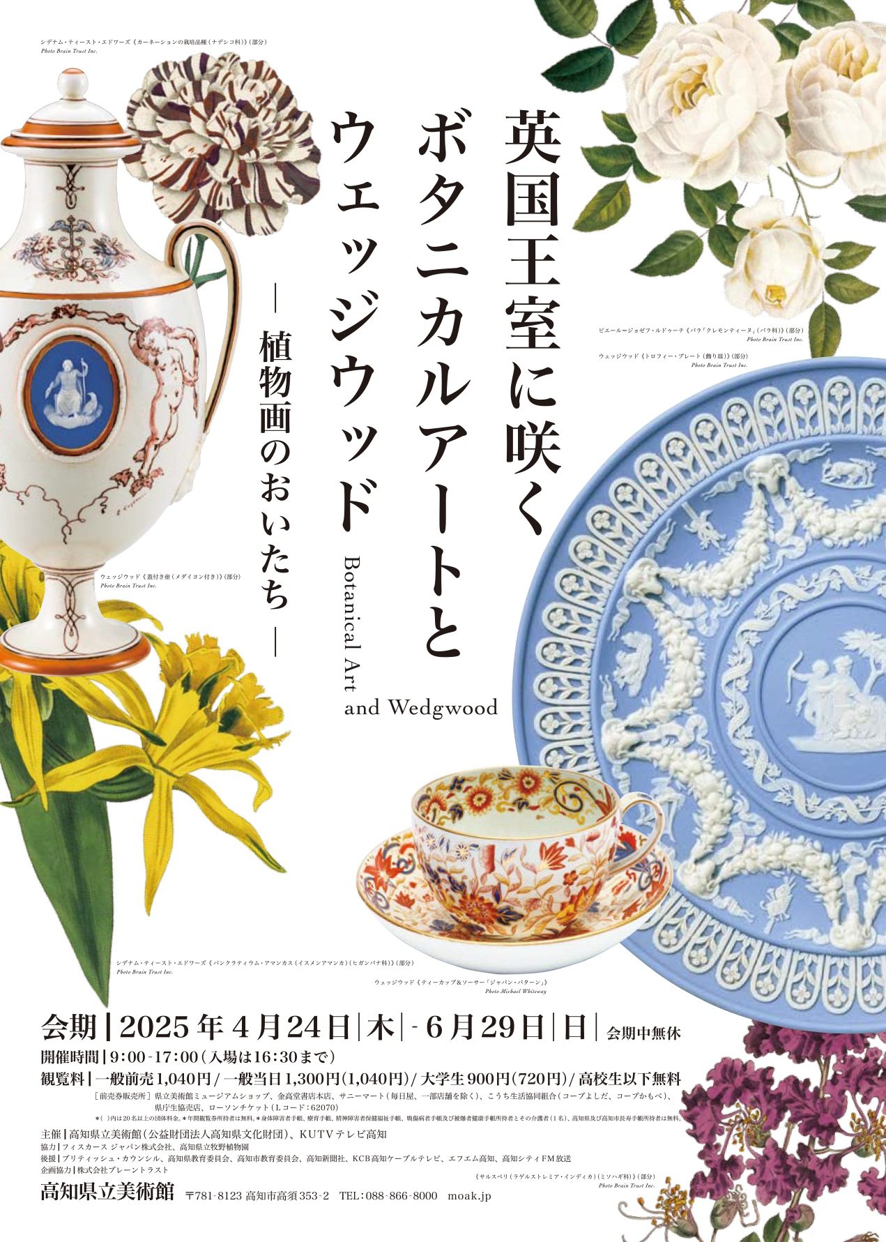 英国王室に咲くボタニカルアートとウェッジウッド｜イベント｜高知県立