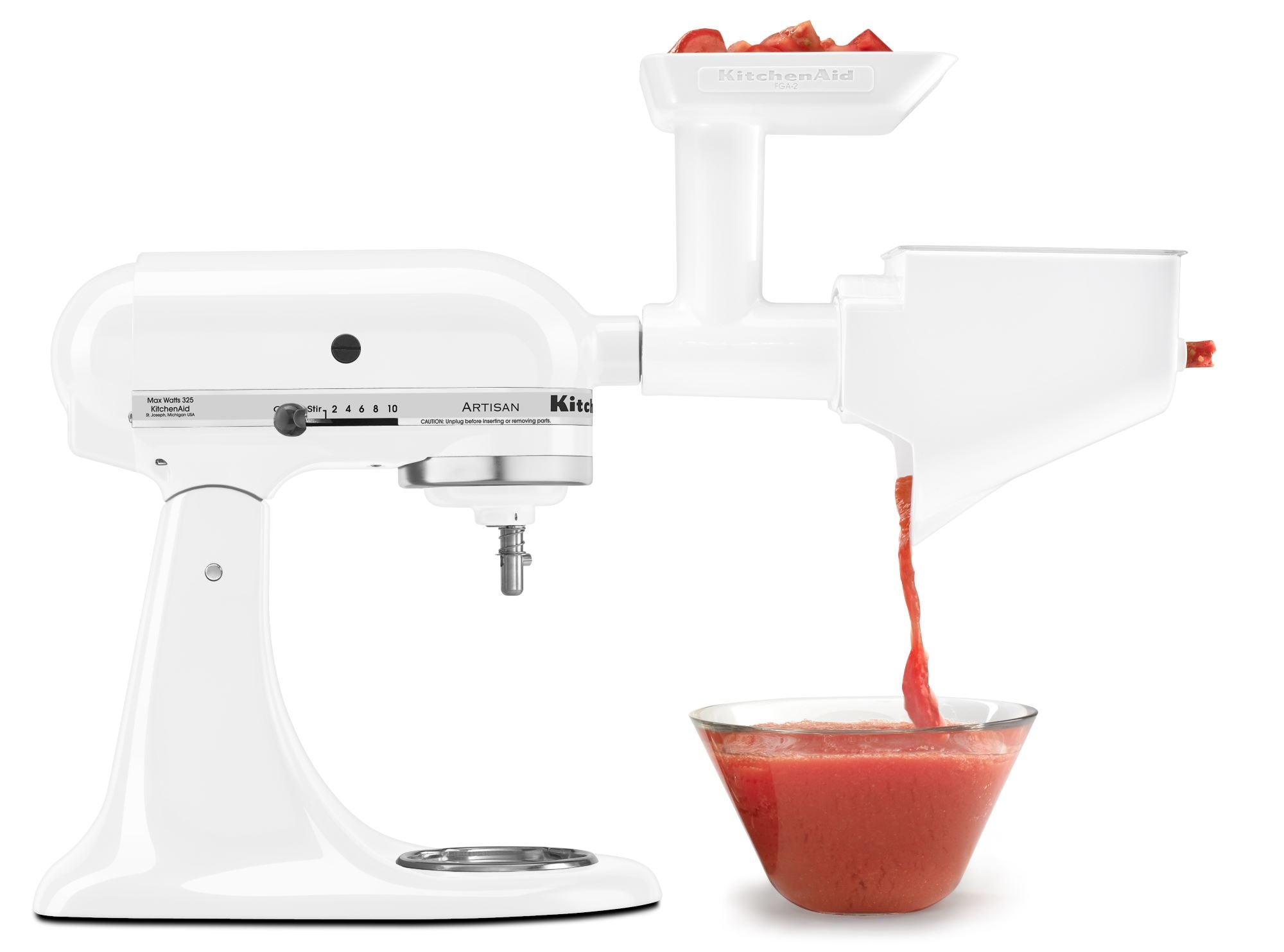 KitchenAid Artisan White 5-Quart Tilt-head Stand Mixer KSM150PSWH