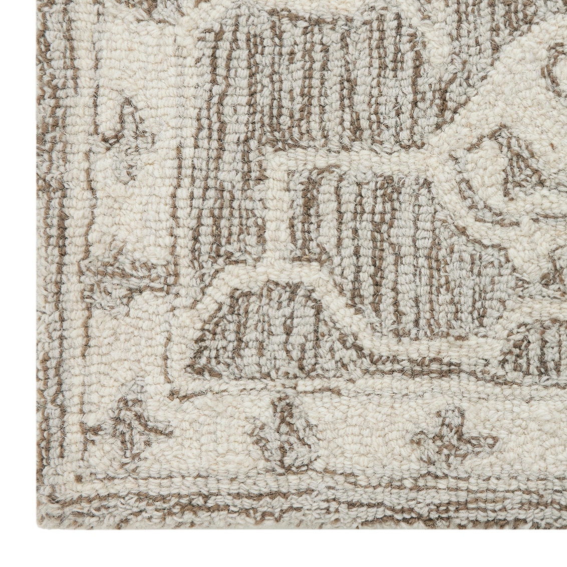 allen + roth Callaway 5 x 8 (ft) Tufted Wool Mocha Rectangular