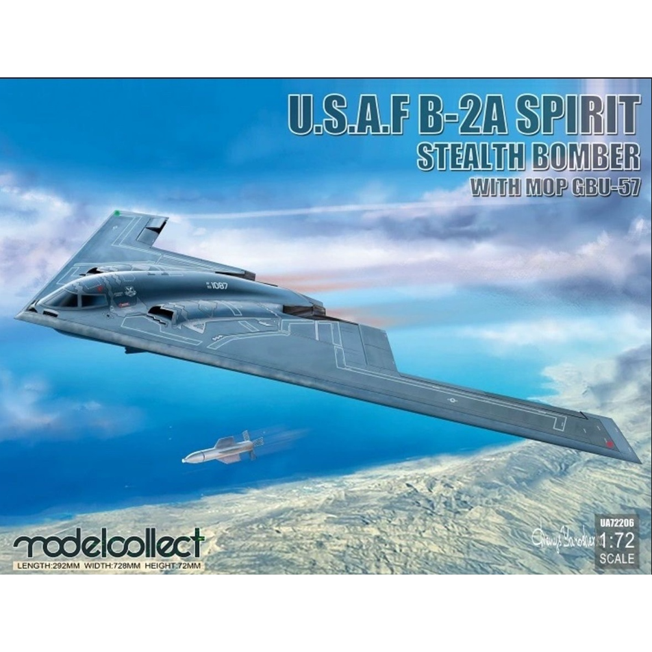 USAF B-2A Spirit Stealth Bomber with Mop GBU-57 – ModelCollect