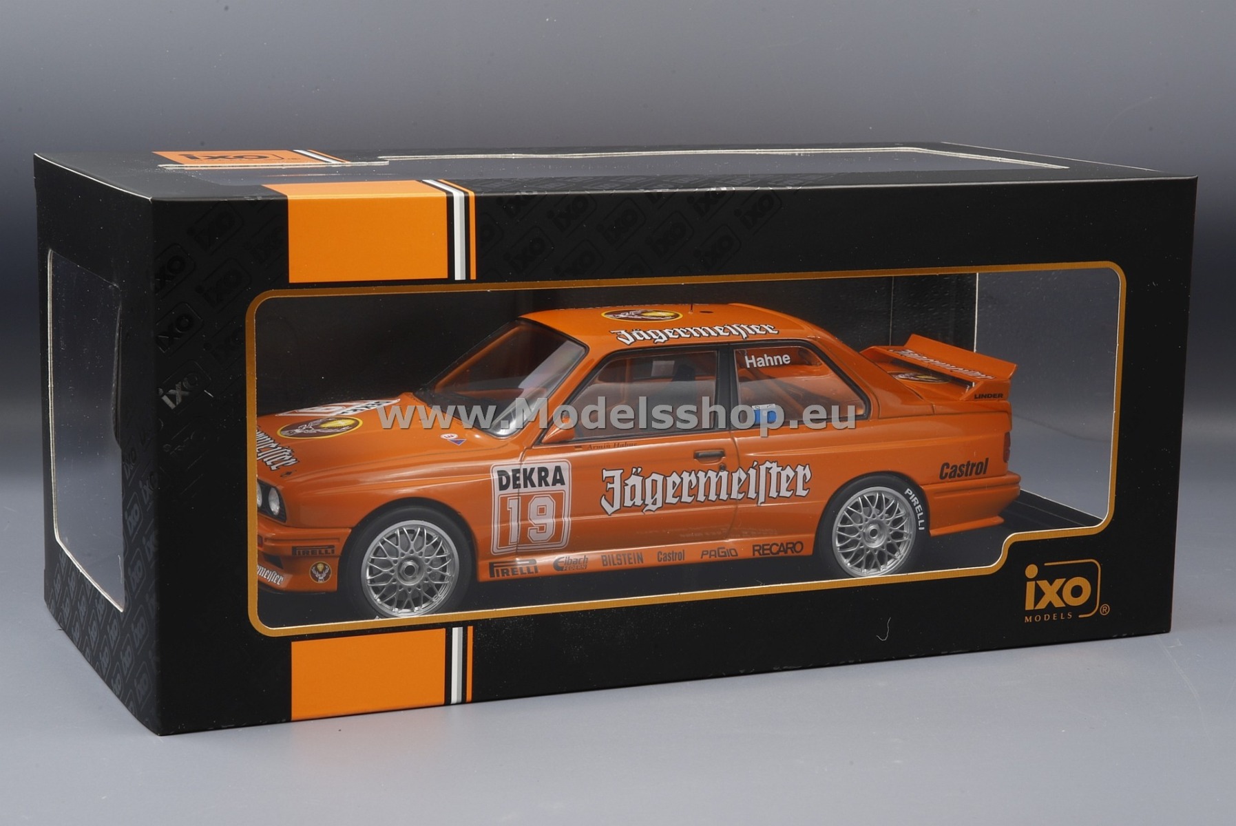 IXO 18RMC082A.20 BMW M3 (E30), No.19, Jägermeister, DTM