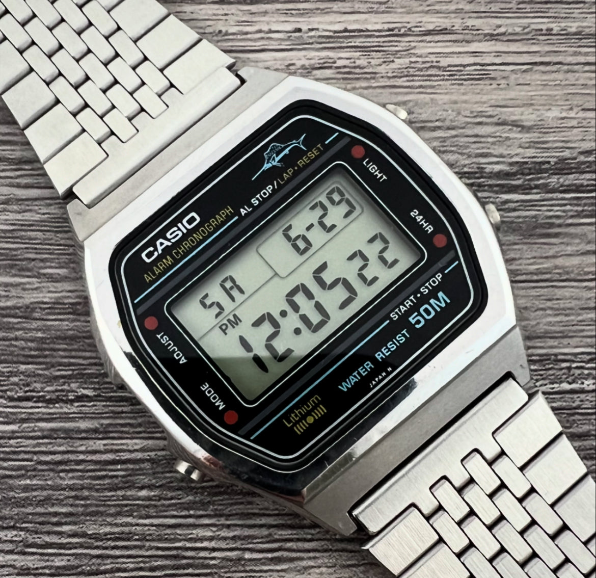 1980s Casio Marlin W-36 Quartz LCD Chronograph – Mornington Watches