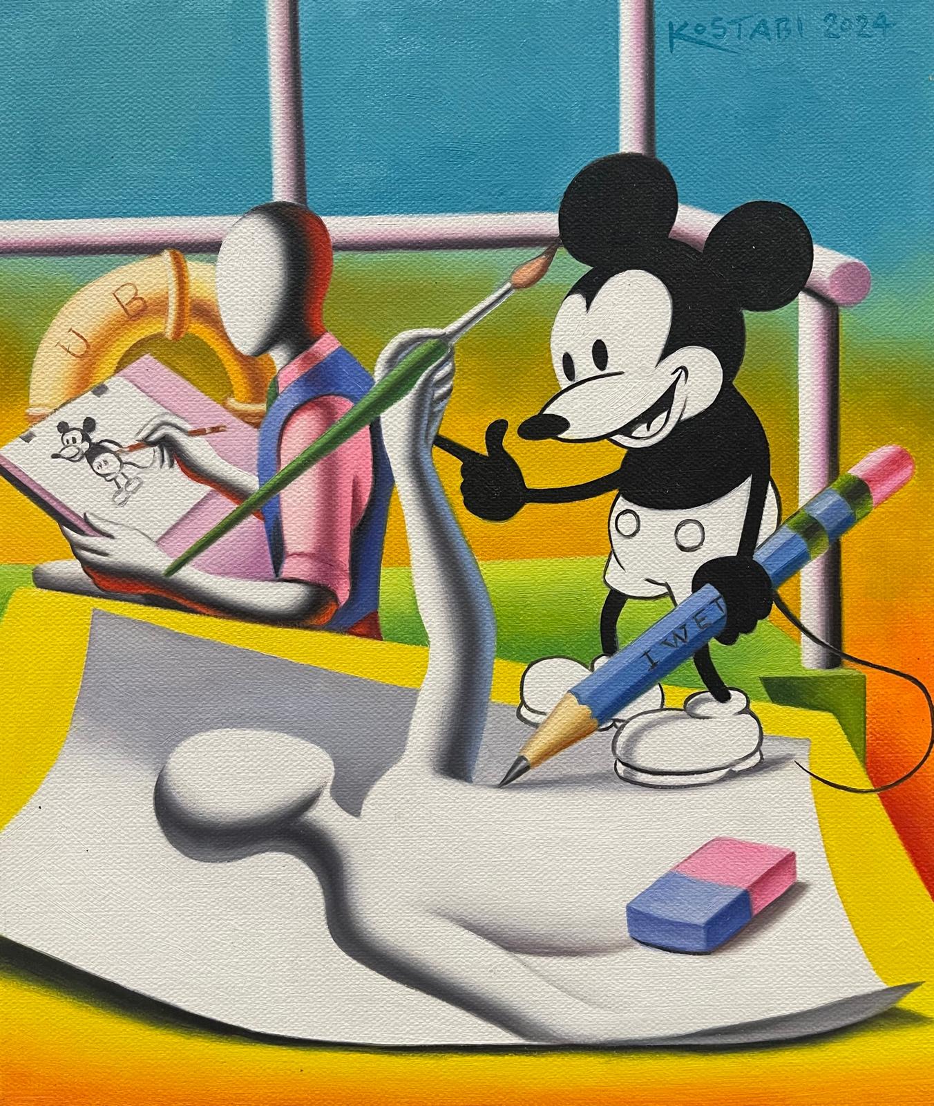 Mark Kostabi - The drawing board - Morra Arte Studio