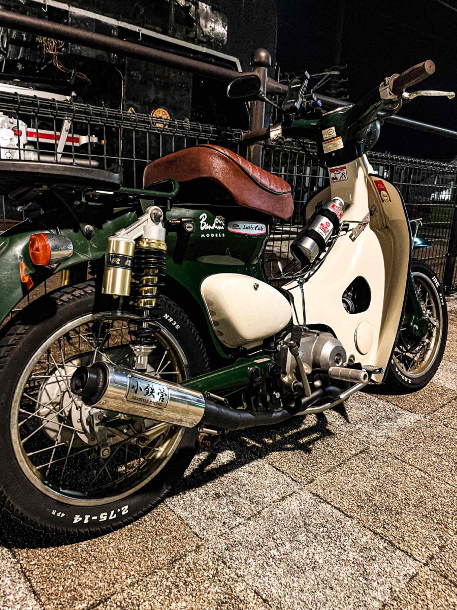 レア 小鉄管 スーパーカブマフラー ショップ SEASTYLE製/スーパーカブ