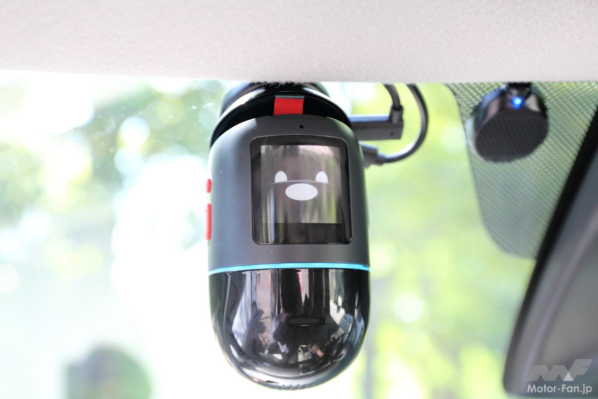 前後4Kカメラで走行中も駐車監視も超高精細映像で記録する360度