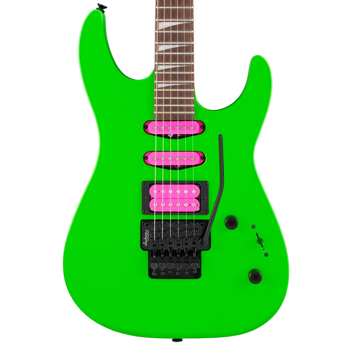 JACKSON DK3XR HSS NEON GREEN – Motor City Guitar