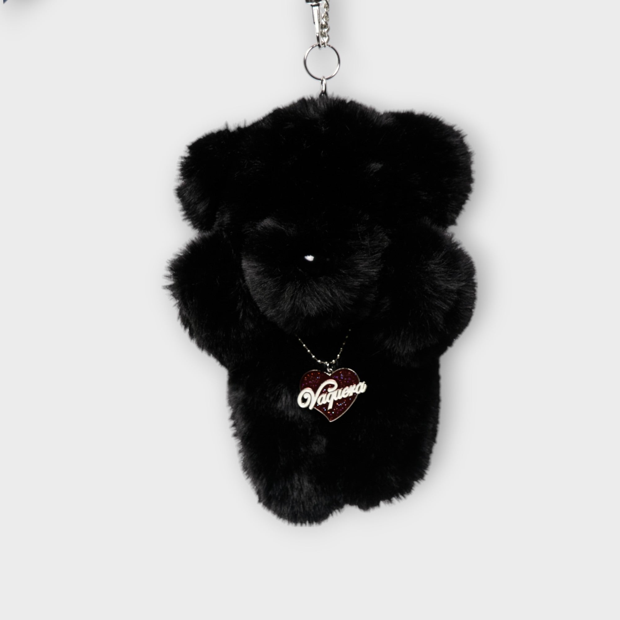 Vaquera TEDDY BEAR KEYCHAIN BLACK SHORT FUR – mou by ACROPOLIS