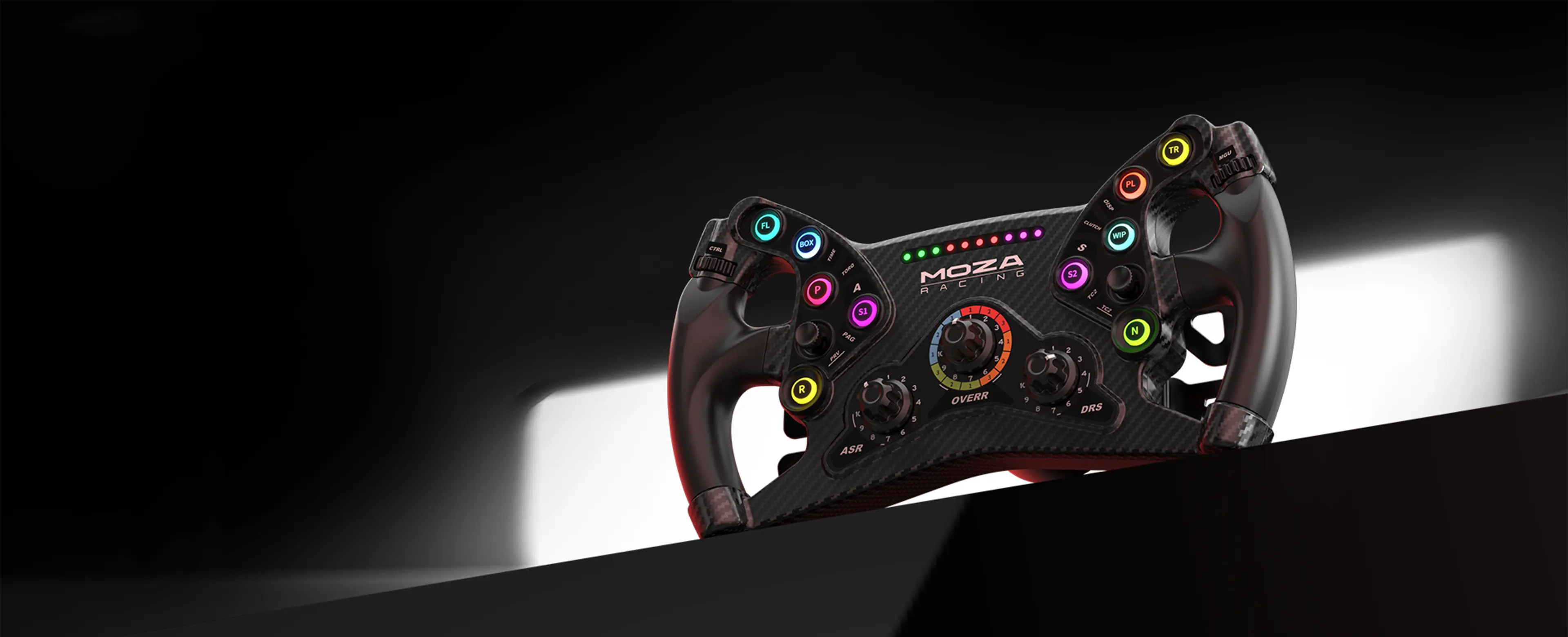 MOZA KSフォーミュラホイール｜RGBボタン付き300mmGTレーシング