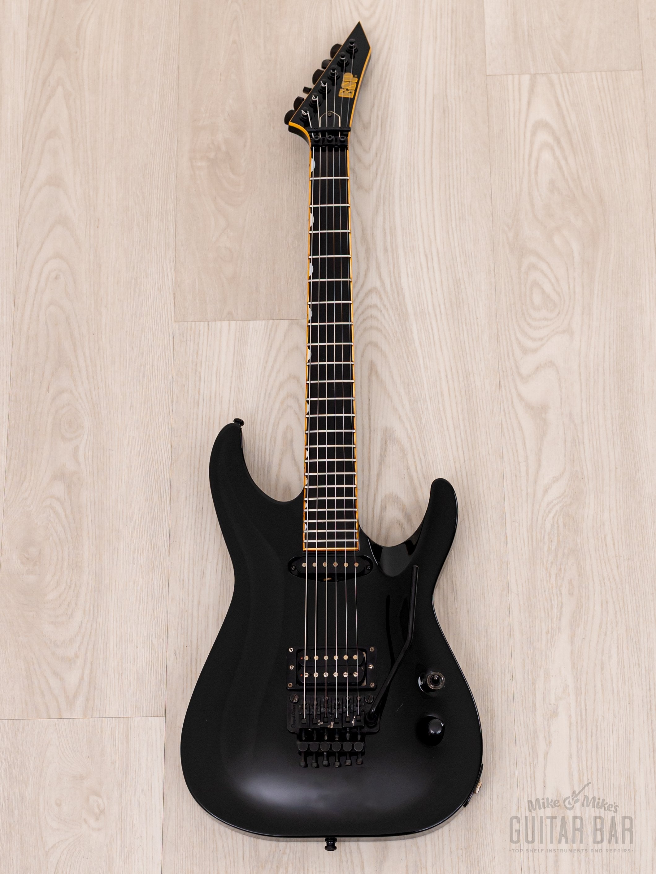 1997 ESP HRZ-300H/FR Satoshi Hirose Signature Horizon Black w/ Floyd R