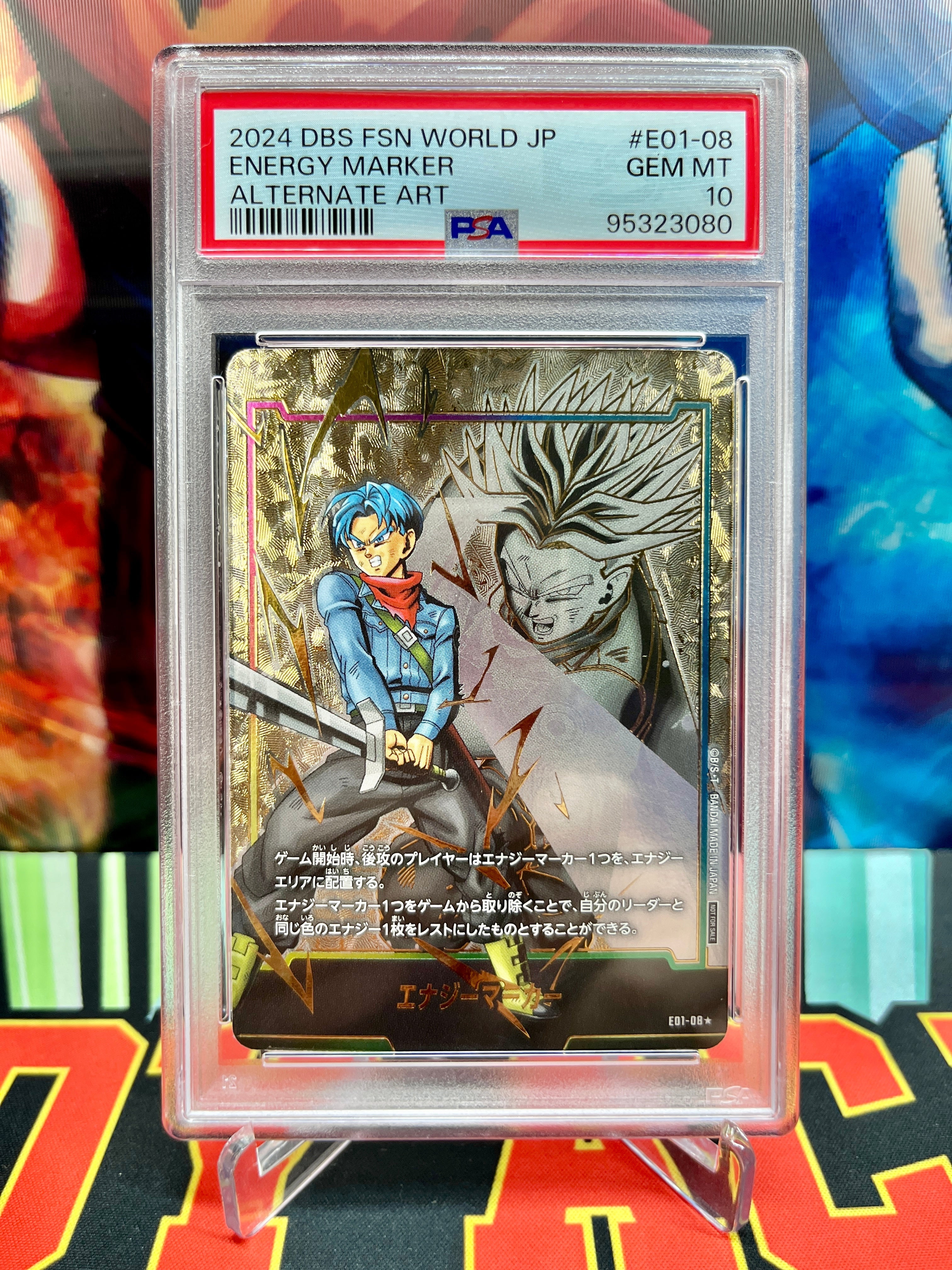 PSA 10 E01-08☆ Trunks Energy Marker (2024)