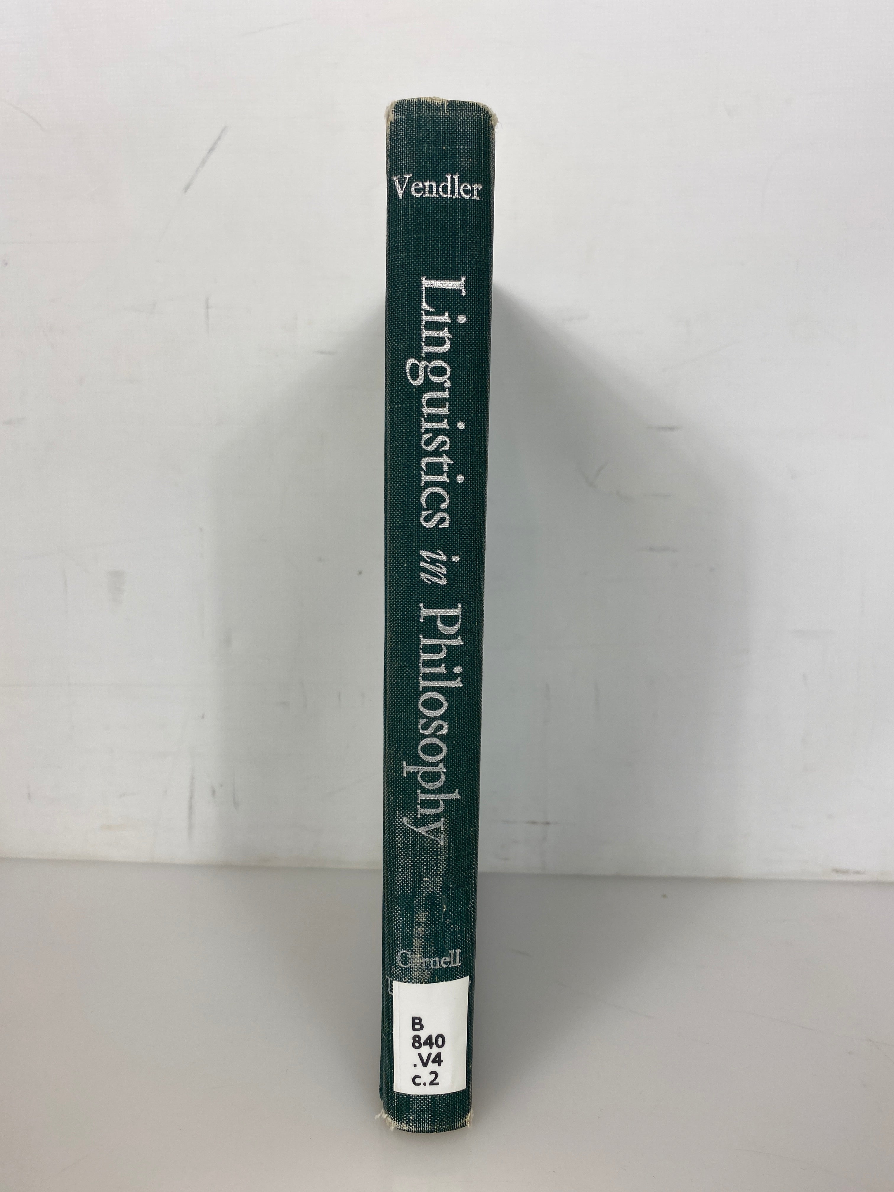 Linguistics in Philosophy by Zeno Vendler 1967 First Edition Ex