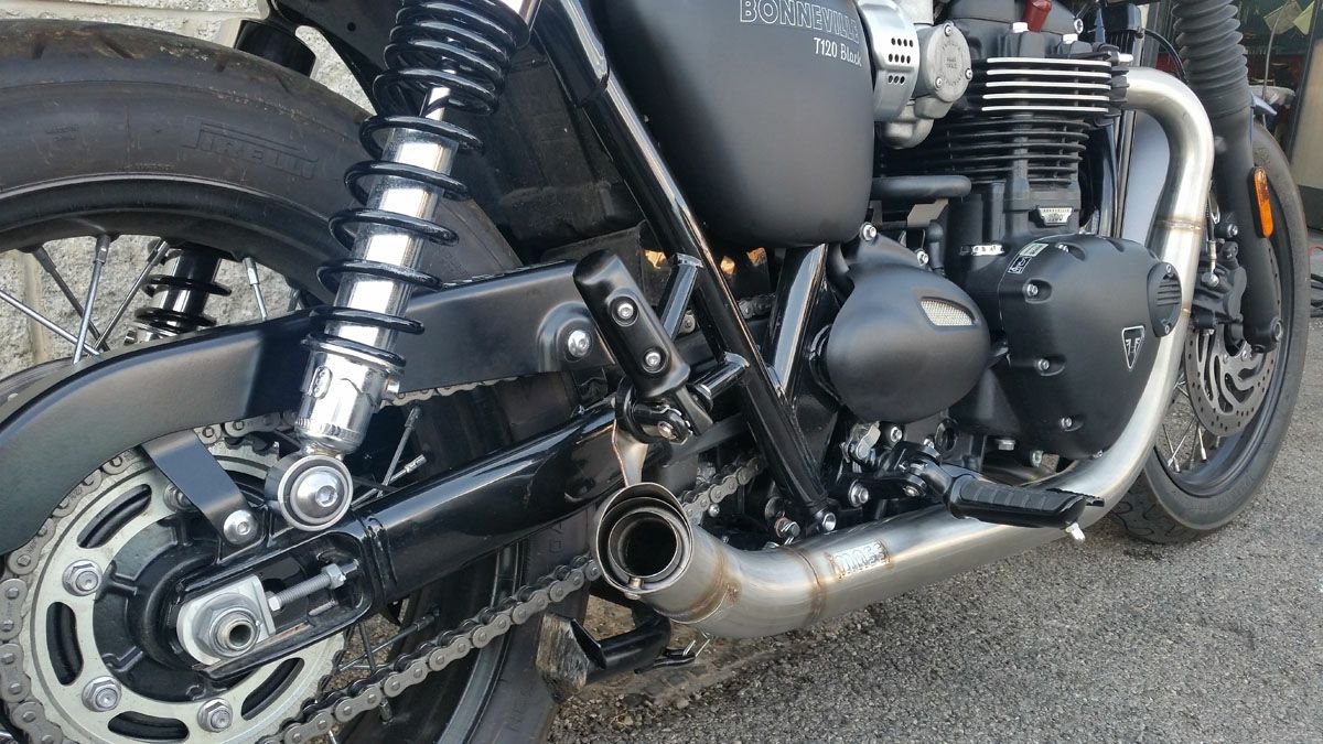 トライアンフ ボンネビルT100/T120 ステンレス 2in2 Hot Rod フル
