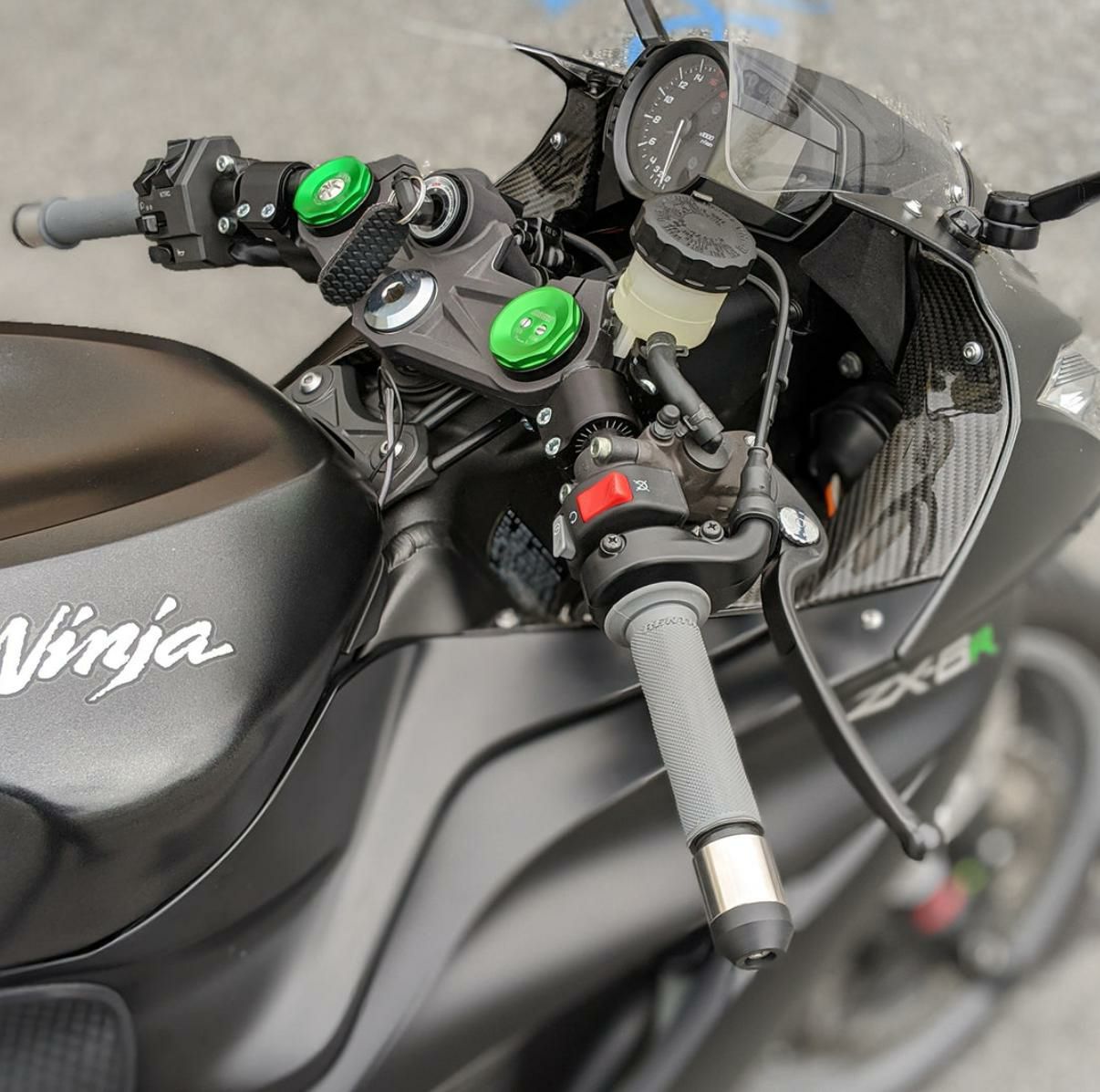 カワサキンニンジャZX-6R 13- 35mmライズ サイドマウント