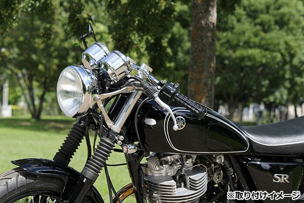 SR400 SR400 ヘッドライトステー 35Φ 社外品 (WM?) ヘッドライトステー